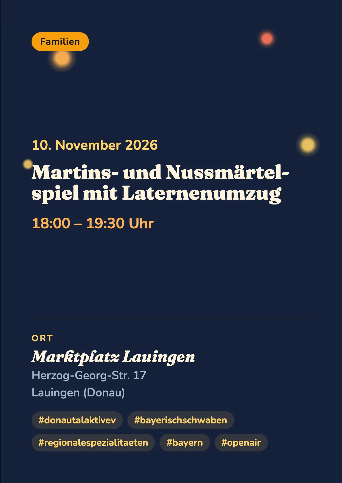 Veranstaltungsflyer