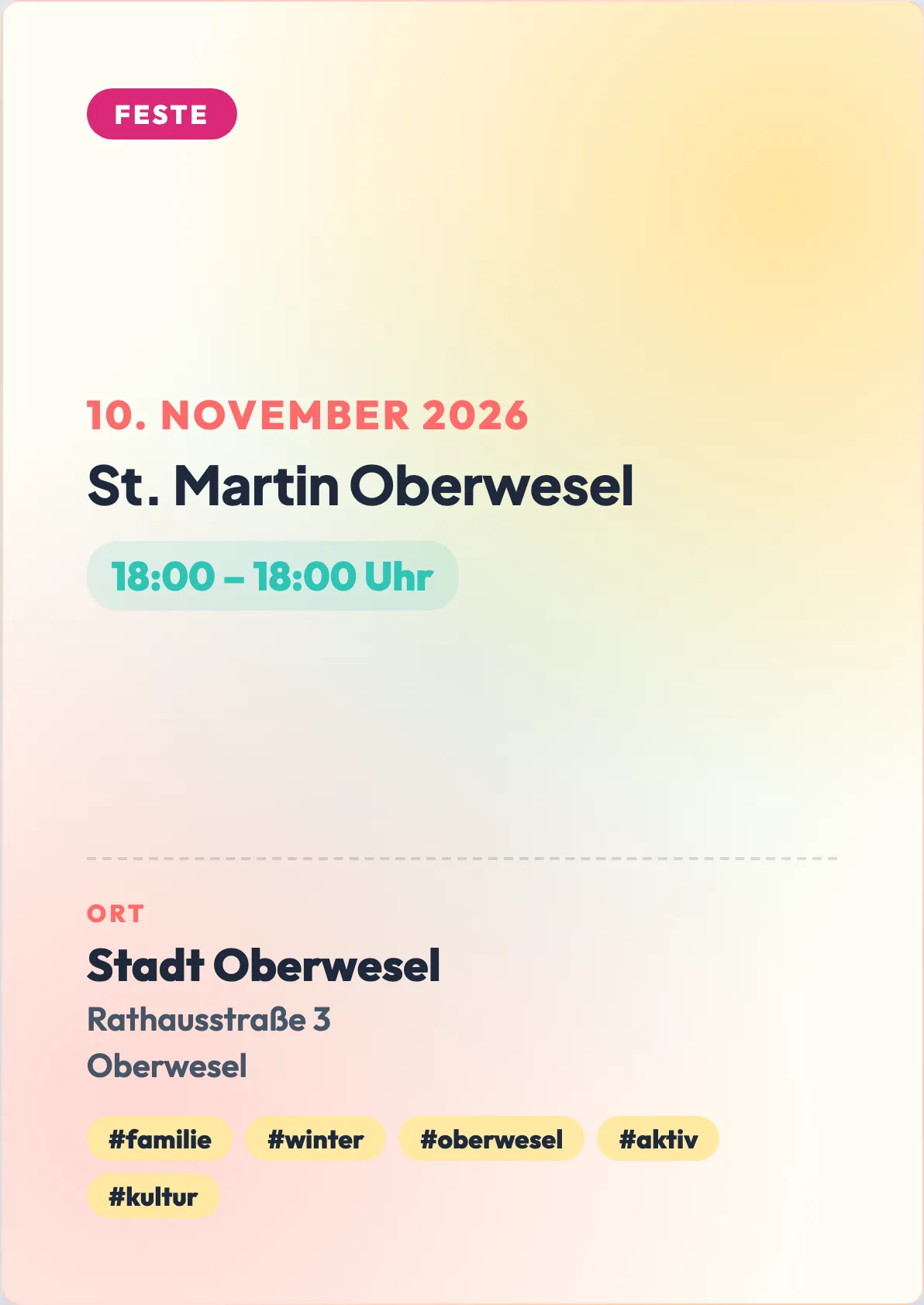 Veranstaltungsflyer