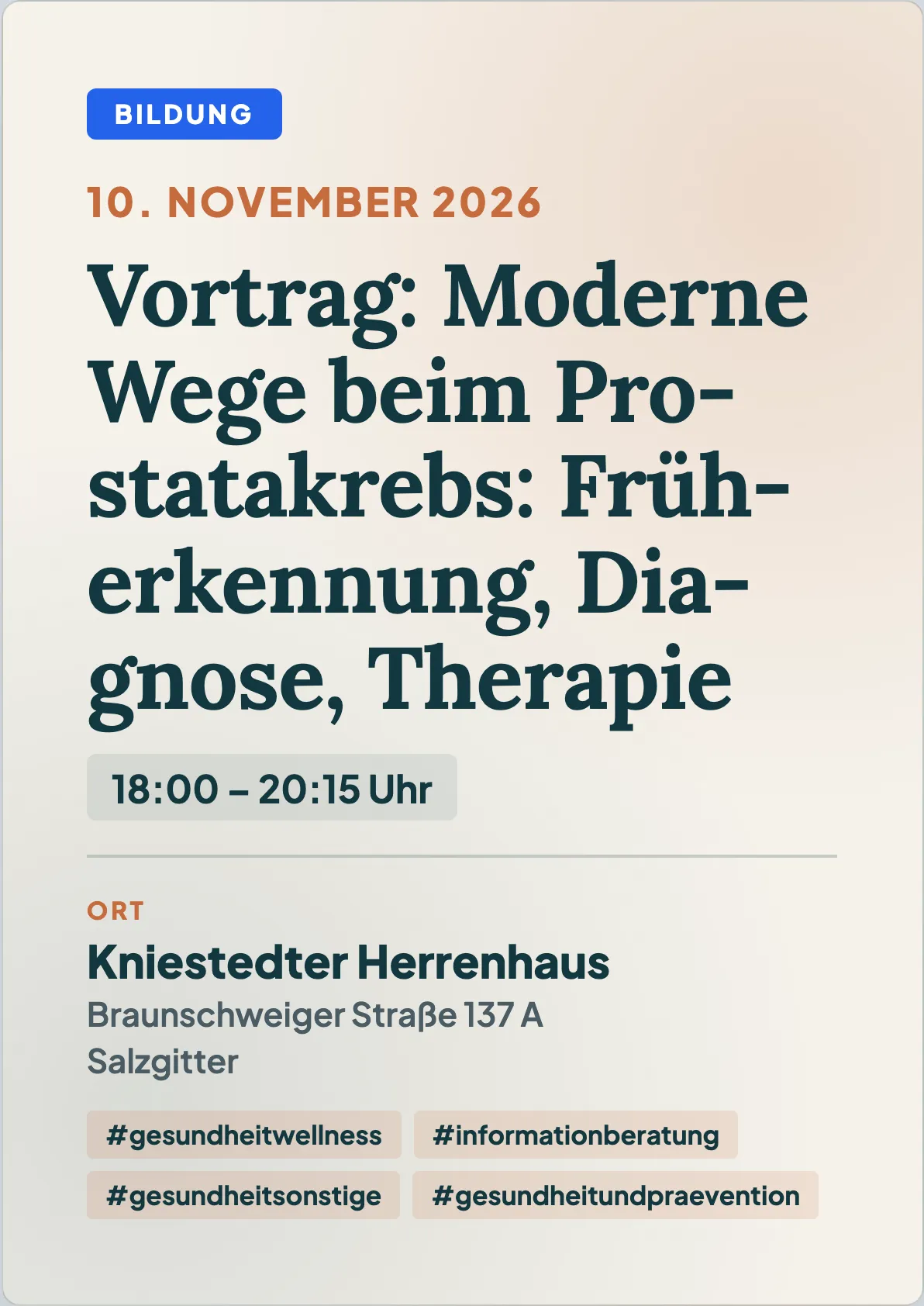 Veranstaltungsflyer
