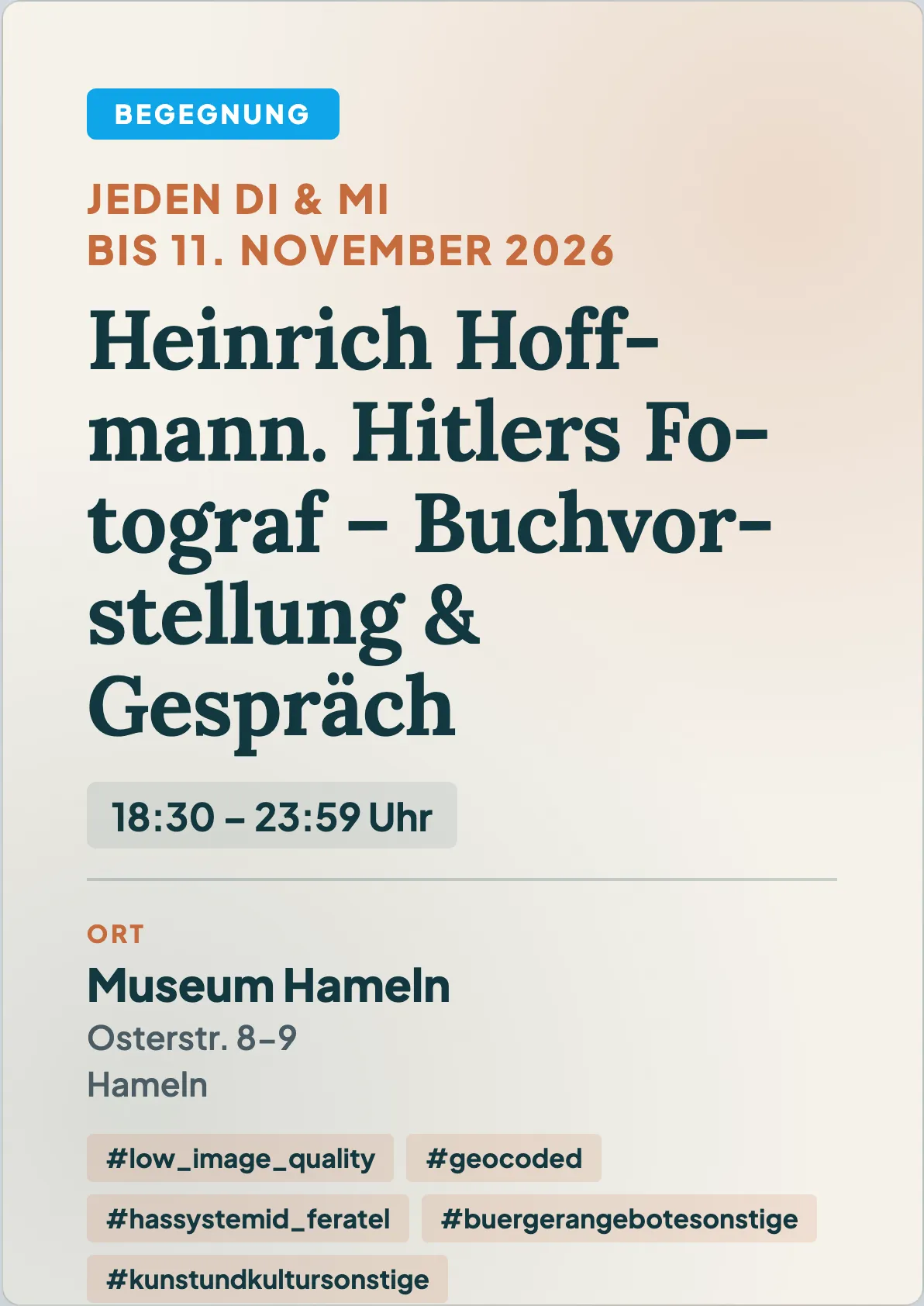Veranstaltungsflyer