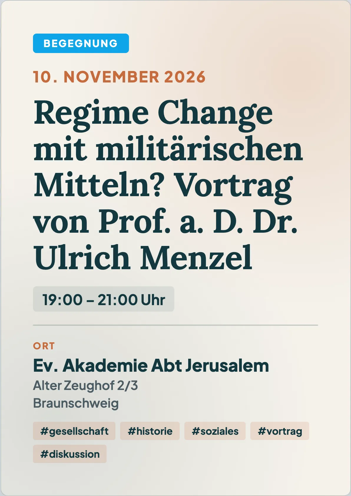 Veranstaltungsflyer