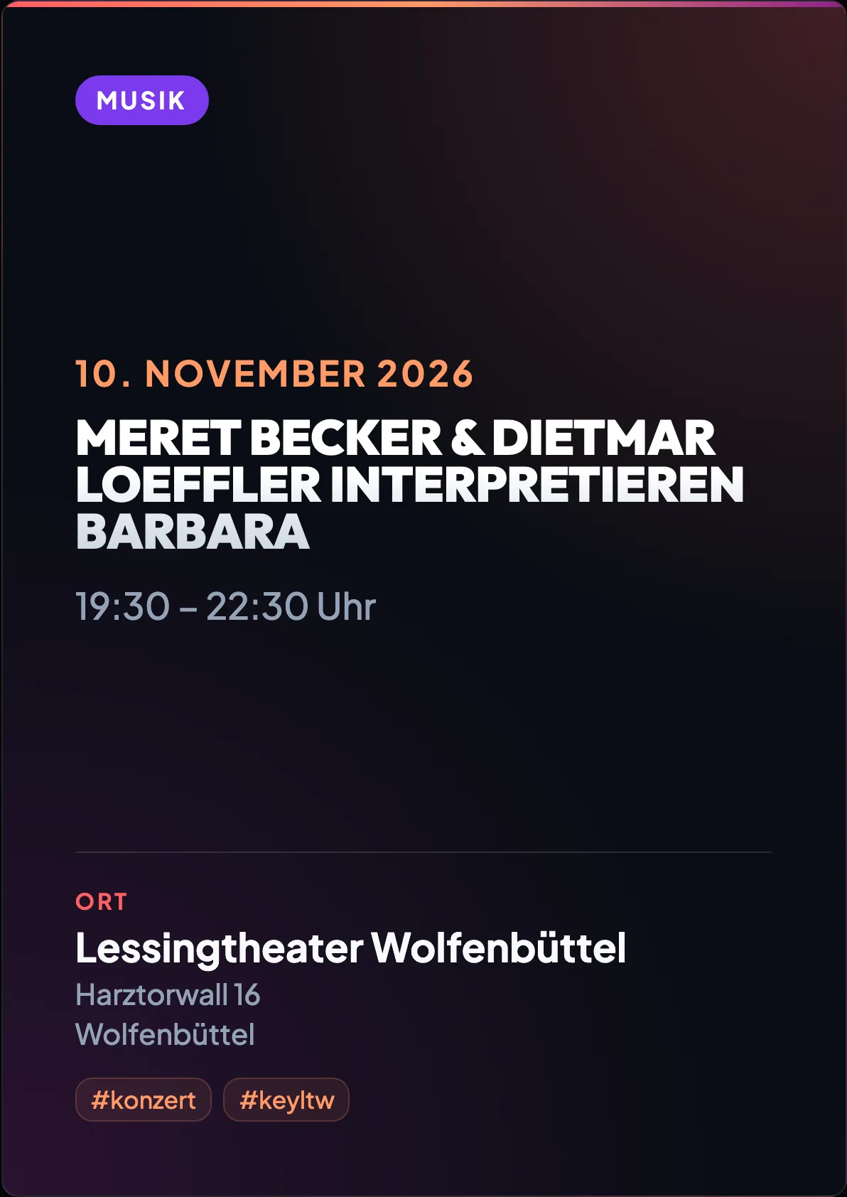 Veranstaltungsflyer