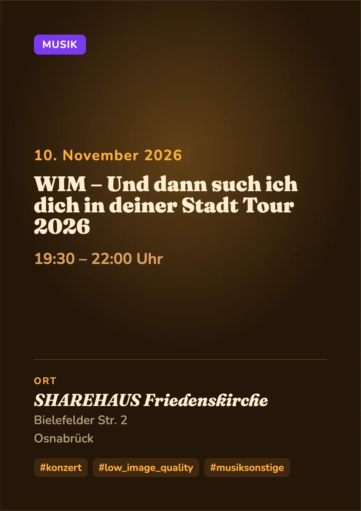 Veranstaltungsflyer
