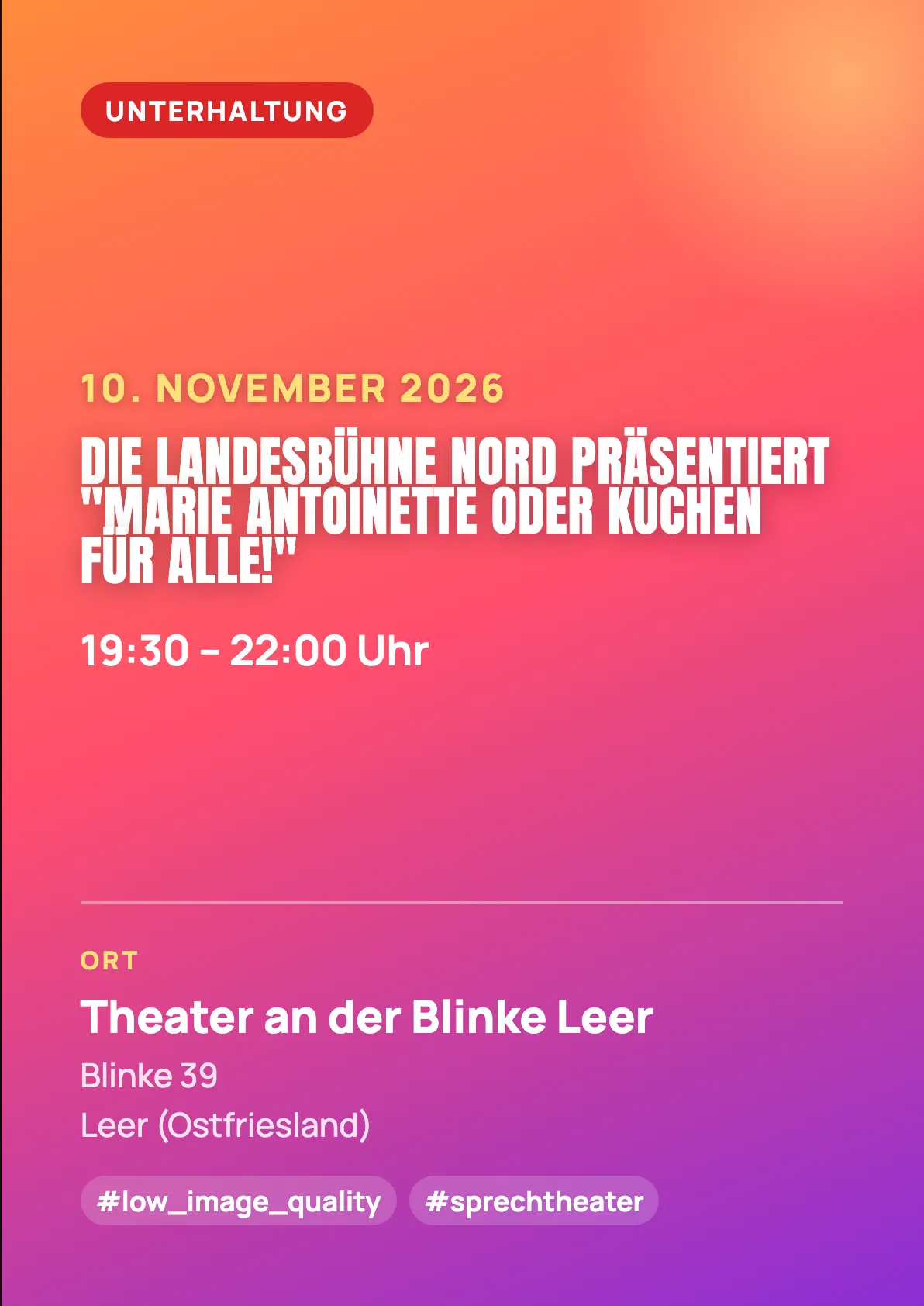 Veranstaltungsflyer