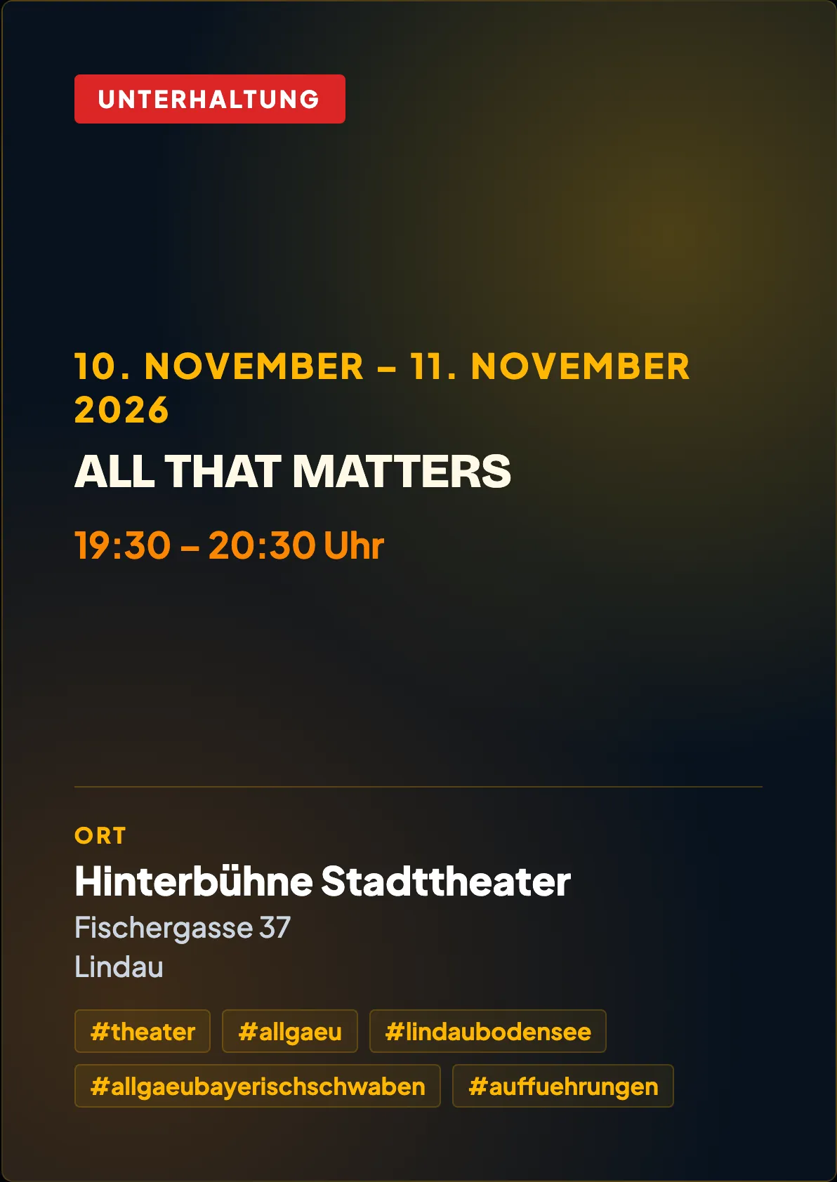 Veranstaltungsflyer