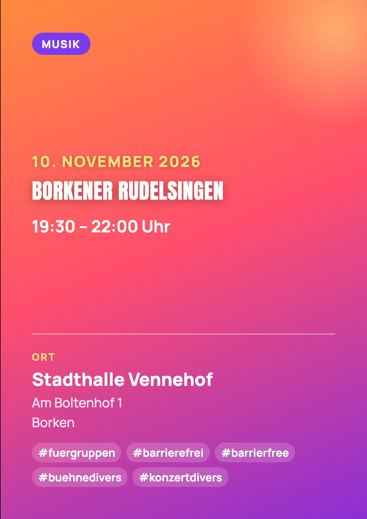 Veranstaltungsflyer