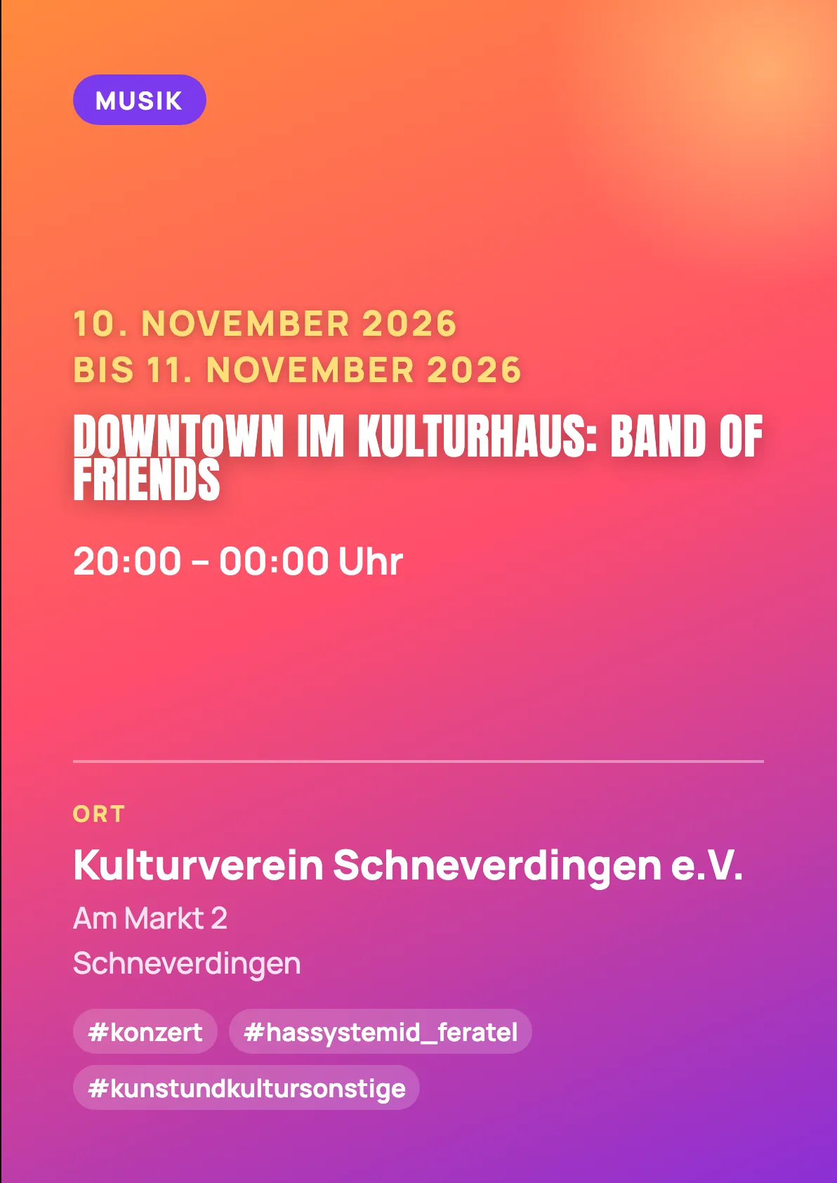 Veranstaltungsflyer