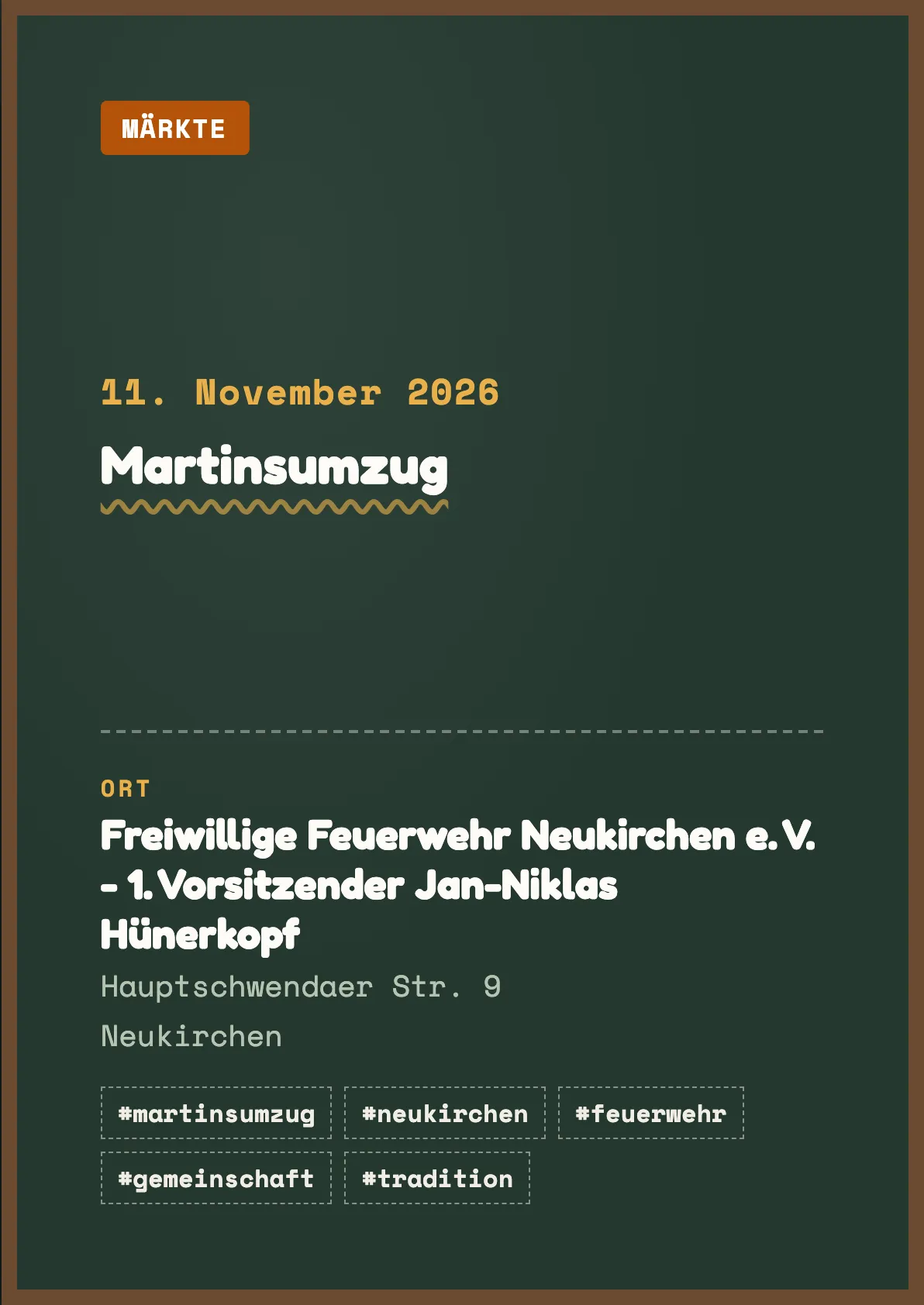 Veranstaltungsflyer
