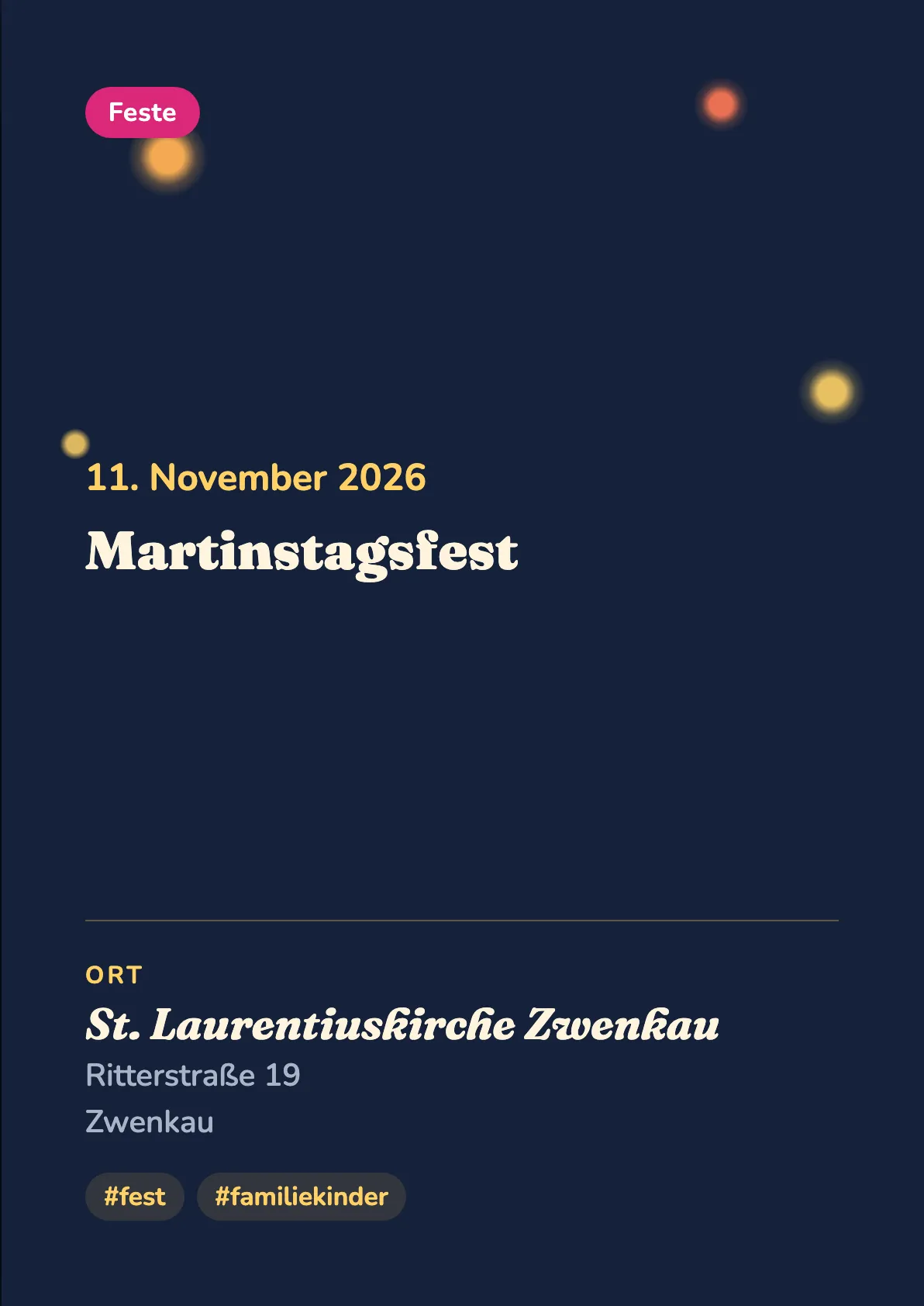 Veranstaltungsflyer