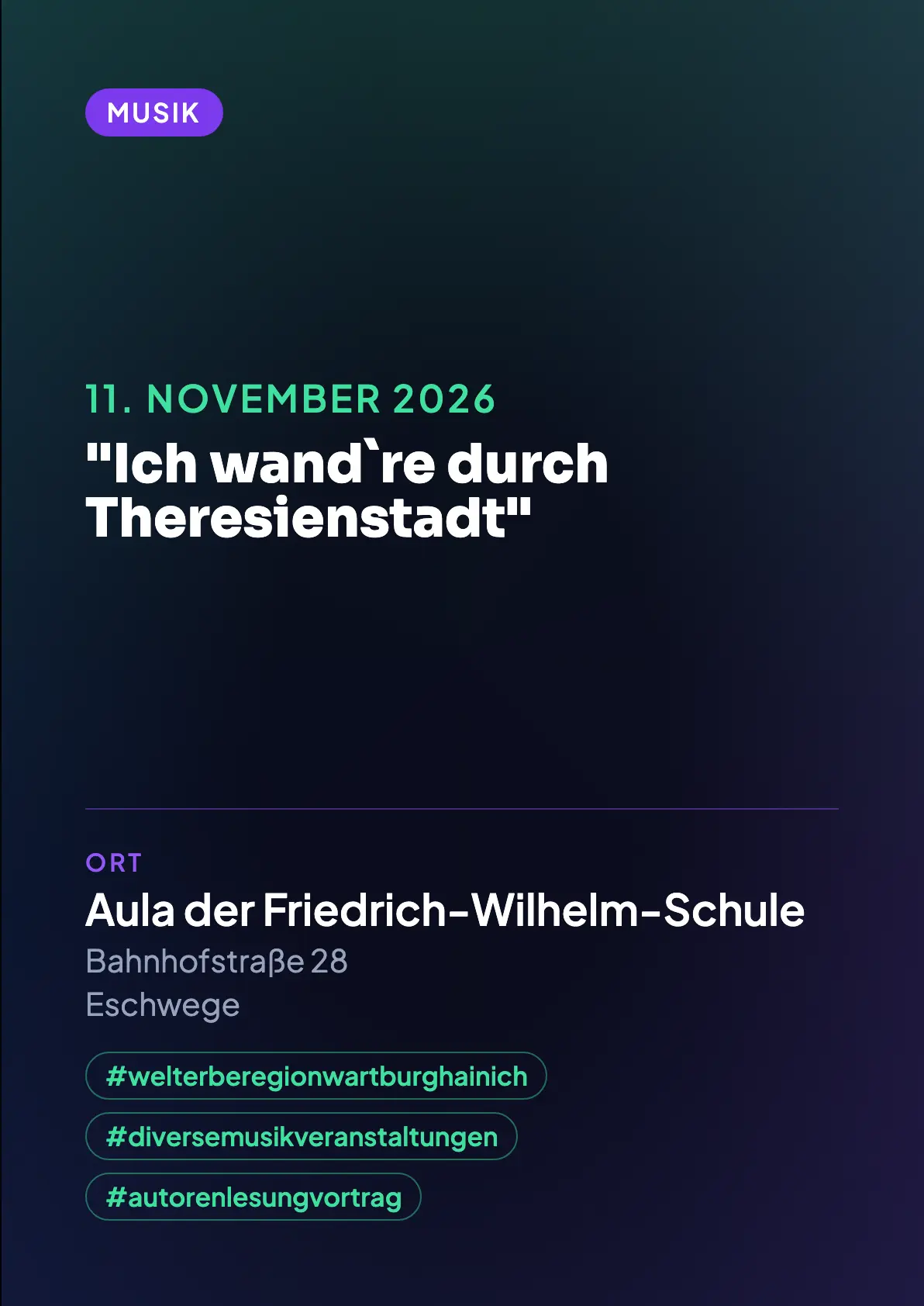 Veranstaltungsflyer
