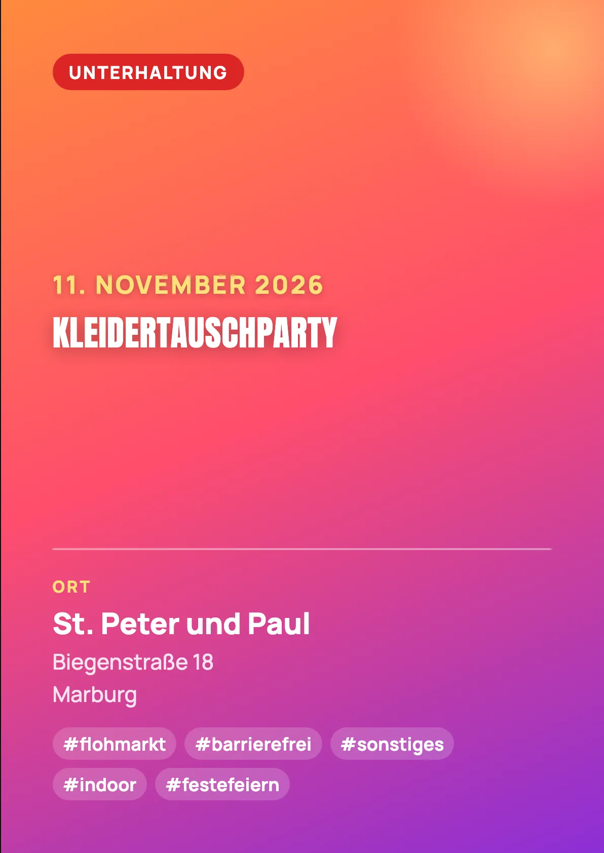 Veranstaltungsflyer