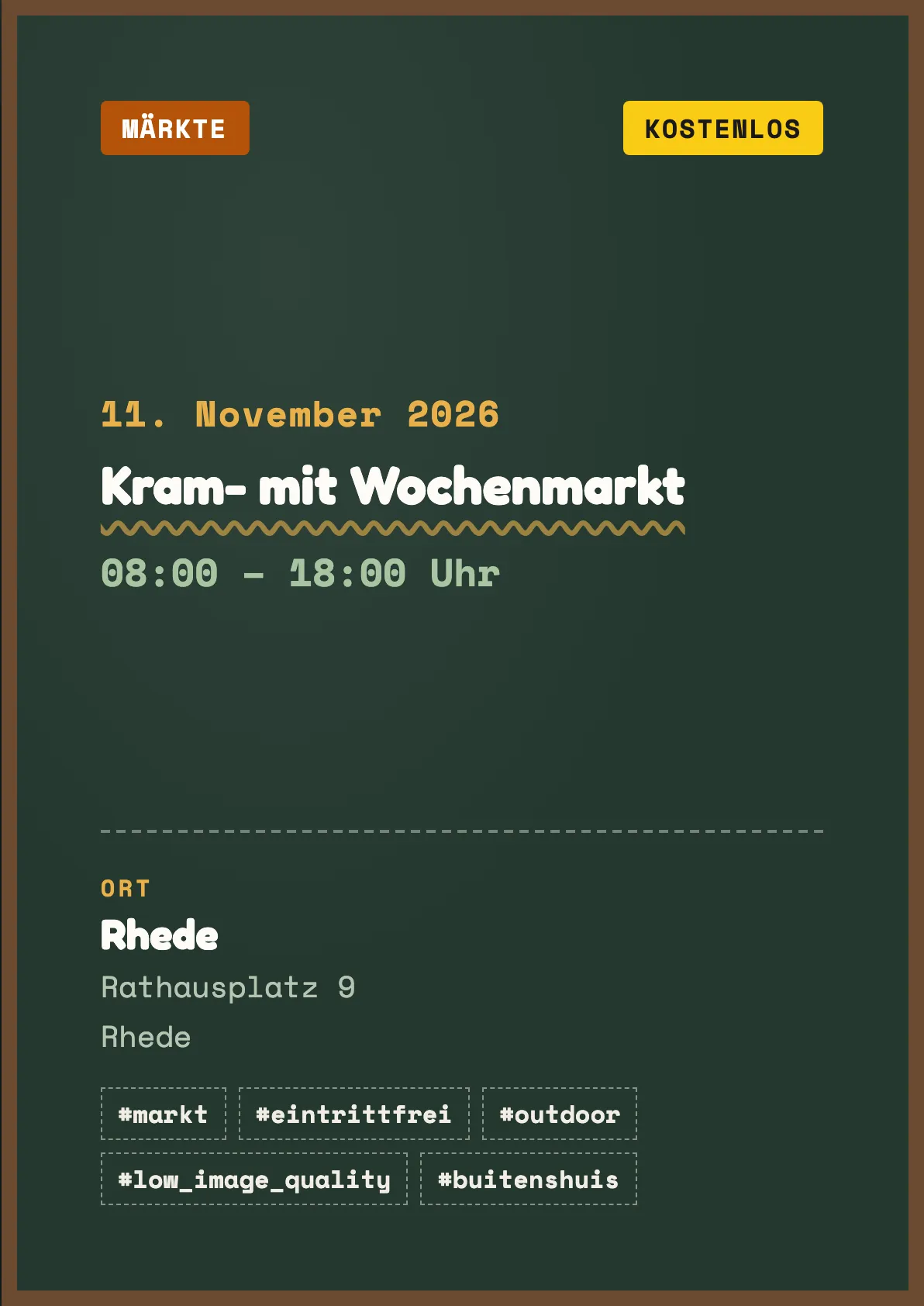 Veranstaltungsflyer