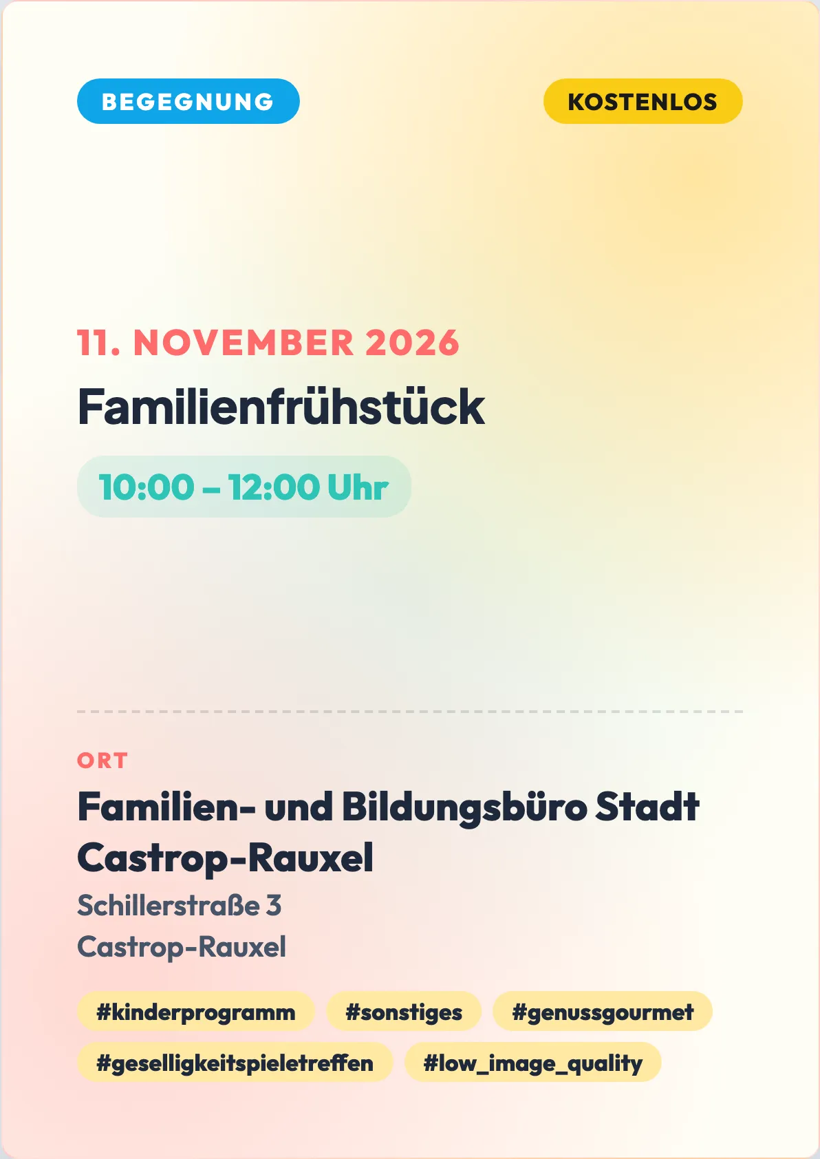 Veranstaltungsflyer