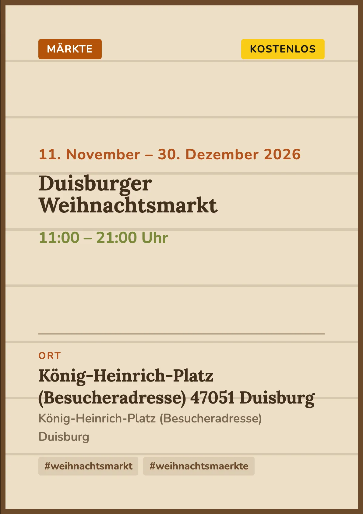 Veranstaltungsflyer