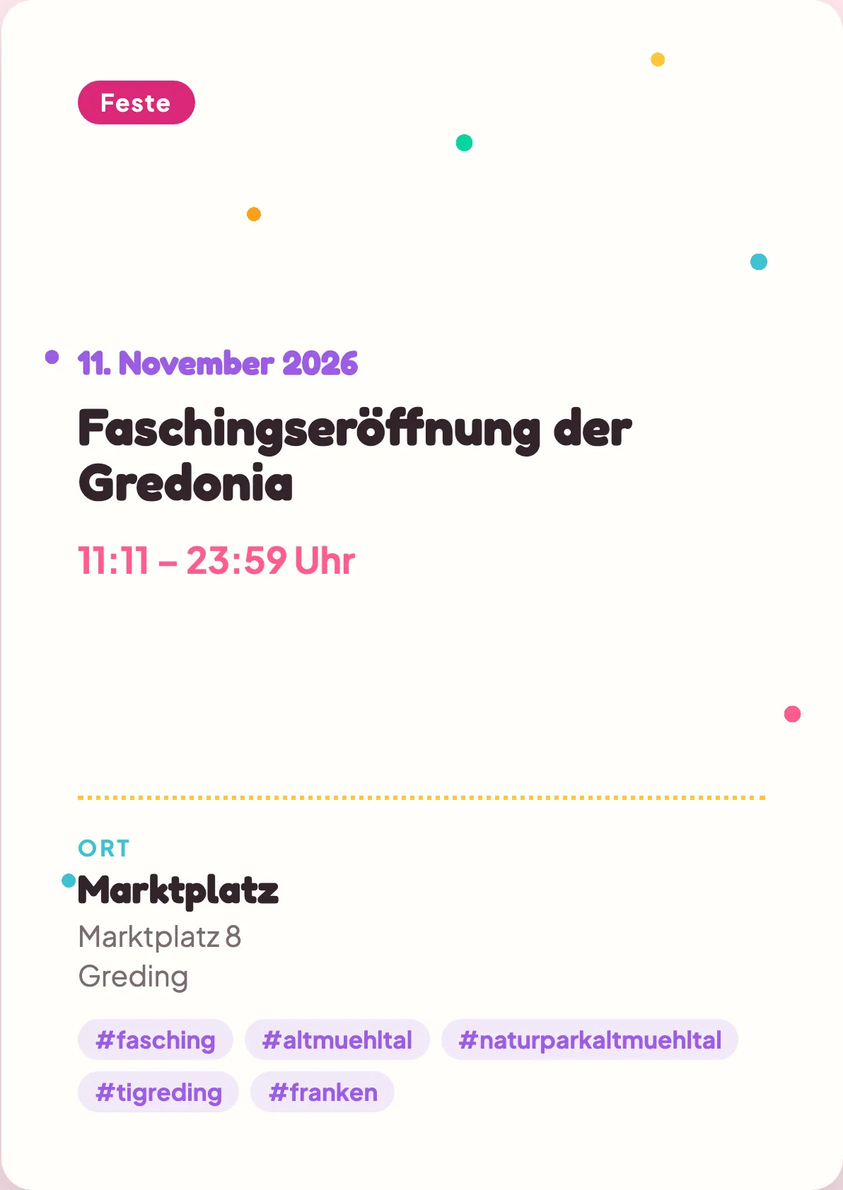 Veranstaltungsflyer