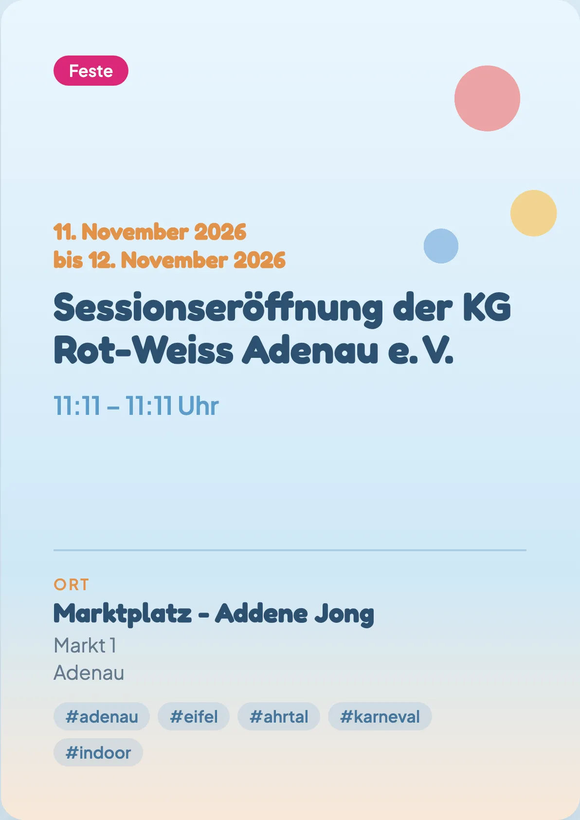 Veranstaltungsflyer