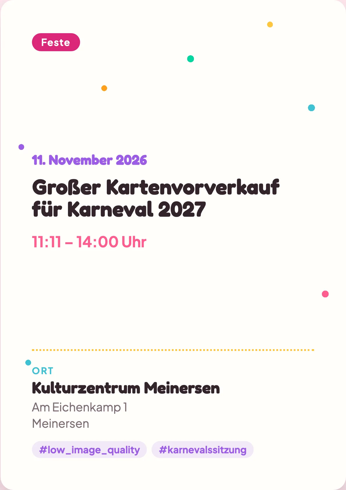 Veranstaltungsflyer