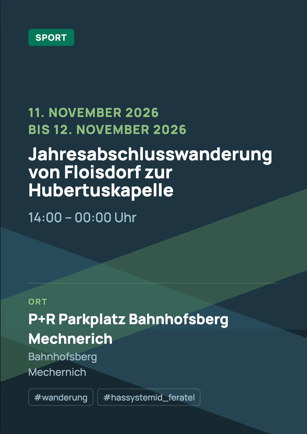 Veranstaltungsflyer