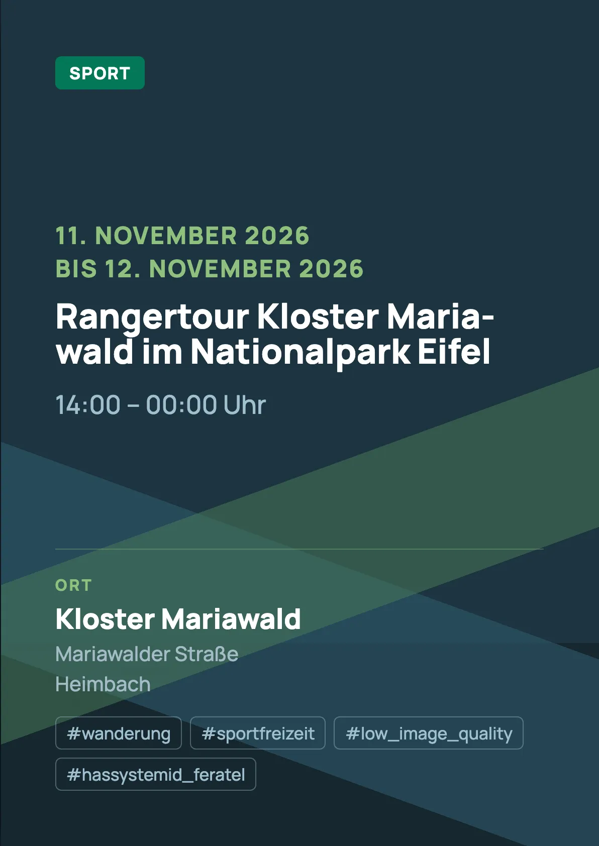 Veranstaltungsflyer