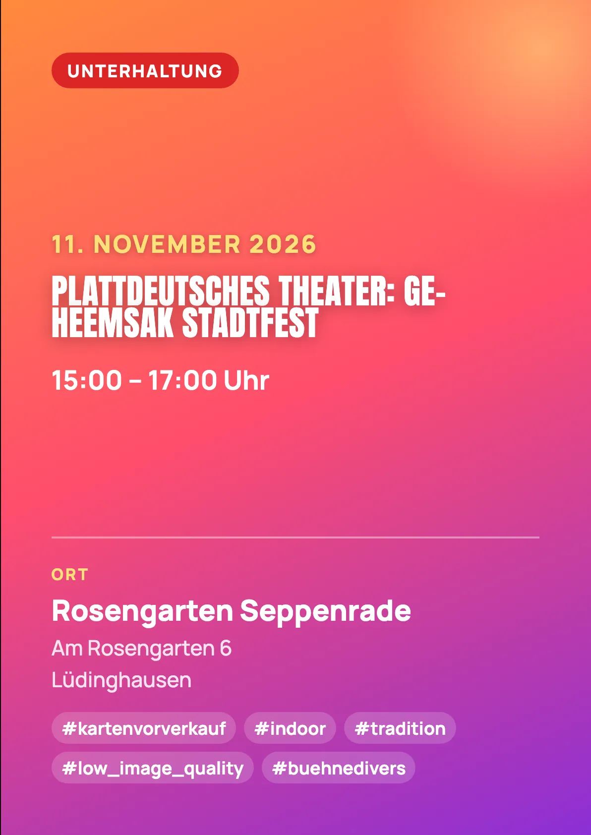 Veranstaltungsflyer