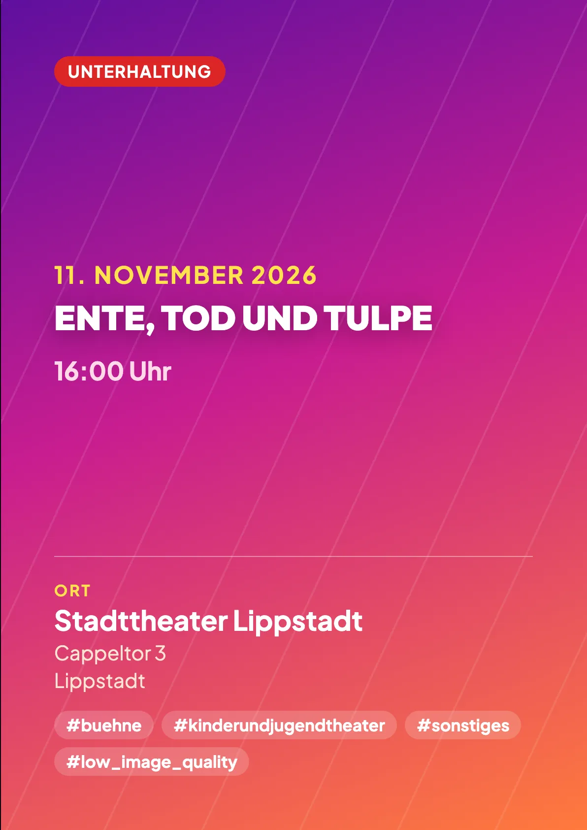 Veranstaltungsflyer