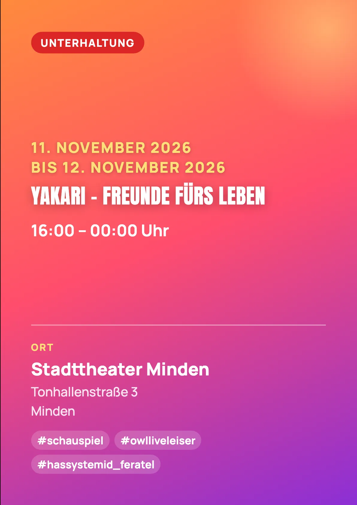 Veranstaltungsflyer