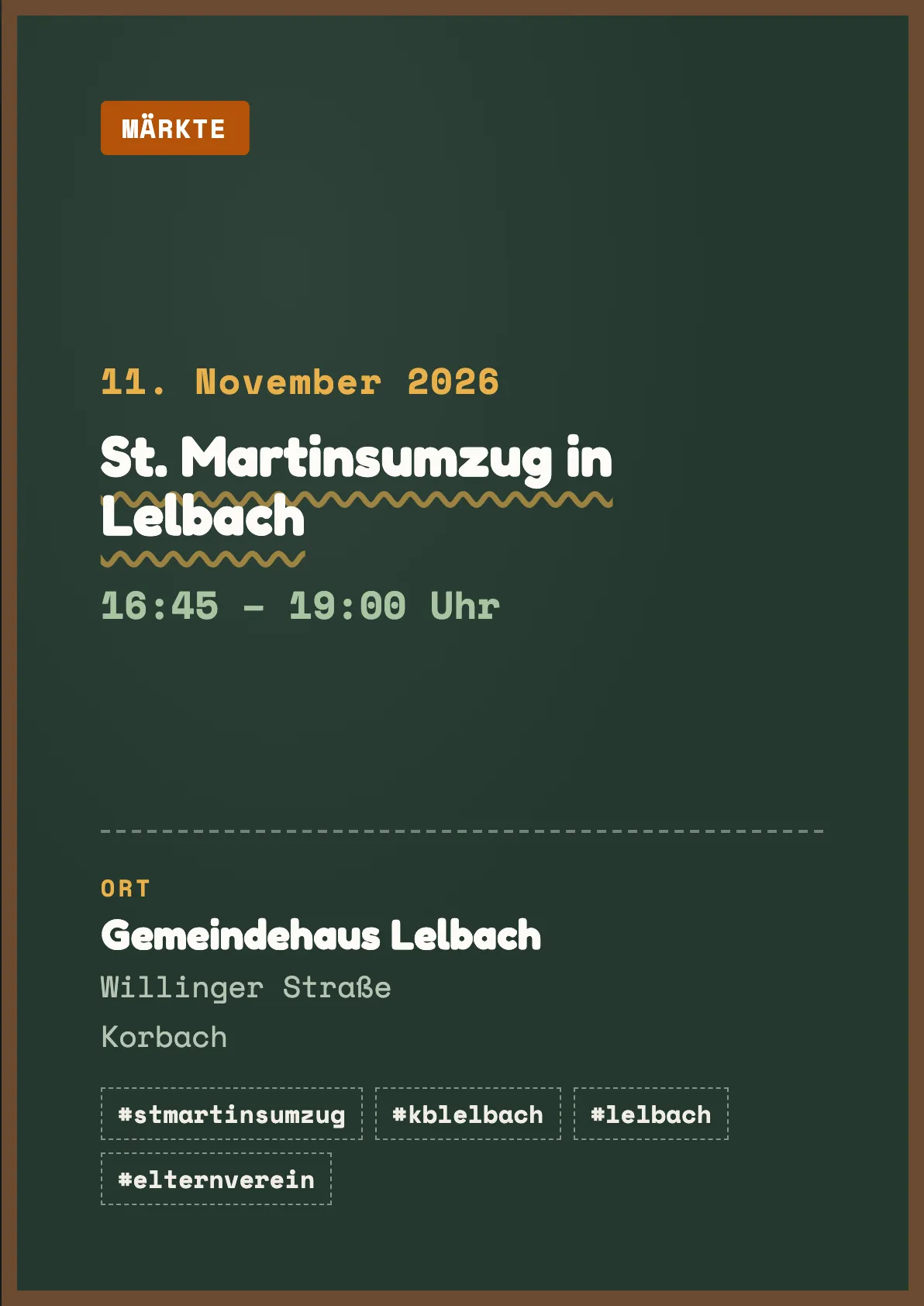 Veranstaltungsflyer