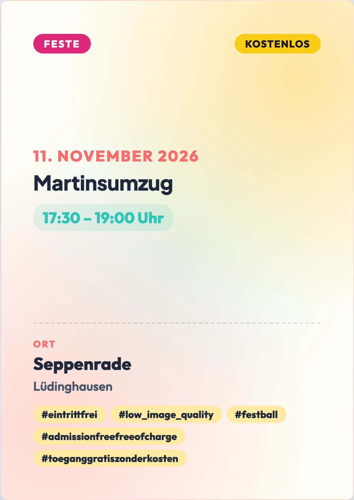 Veranstaltungsflyer