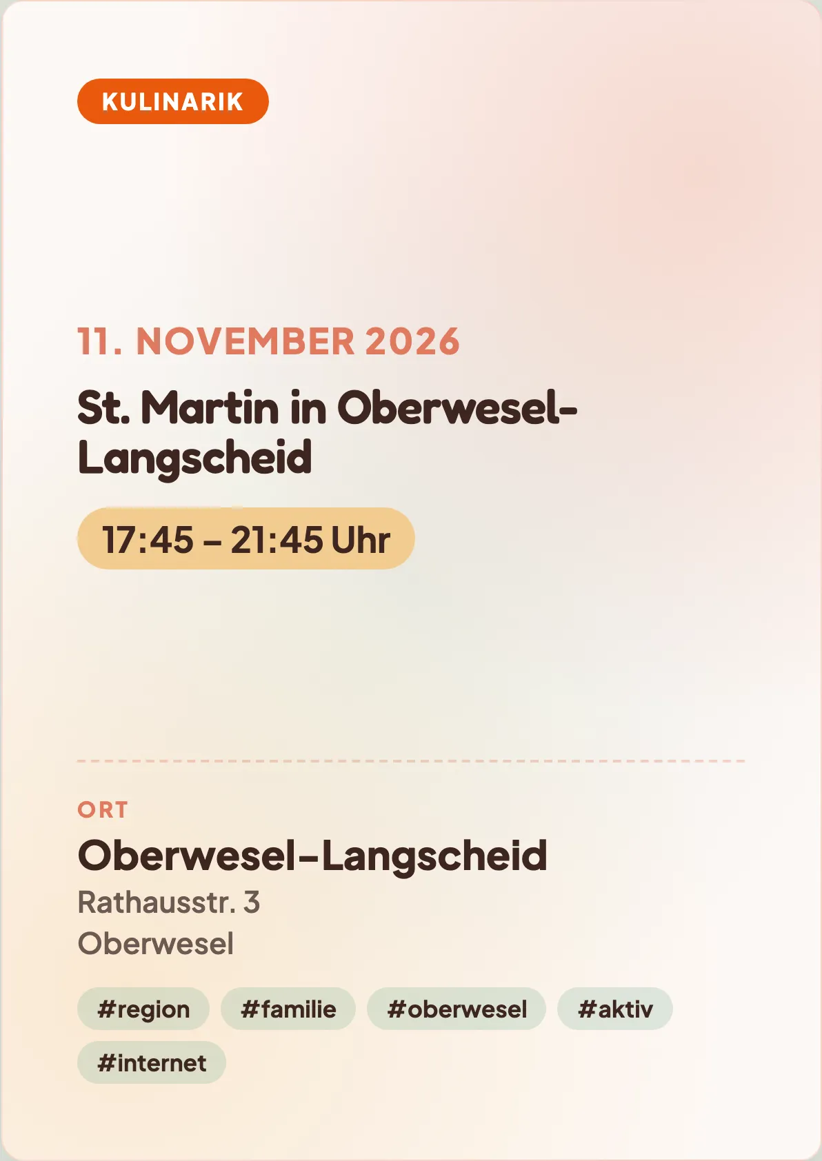 Veranstaltungsflyer