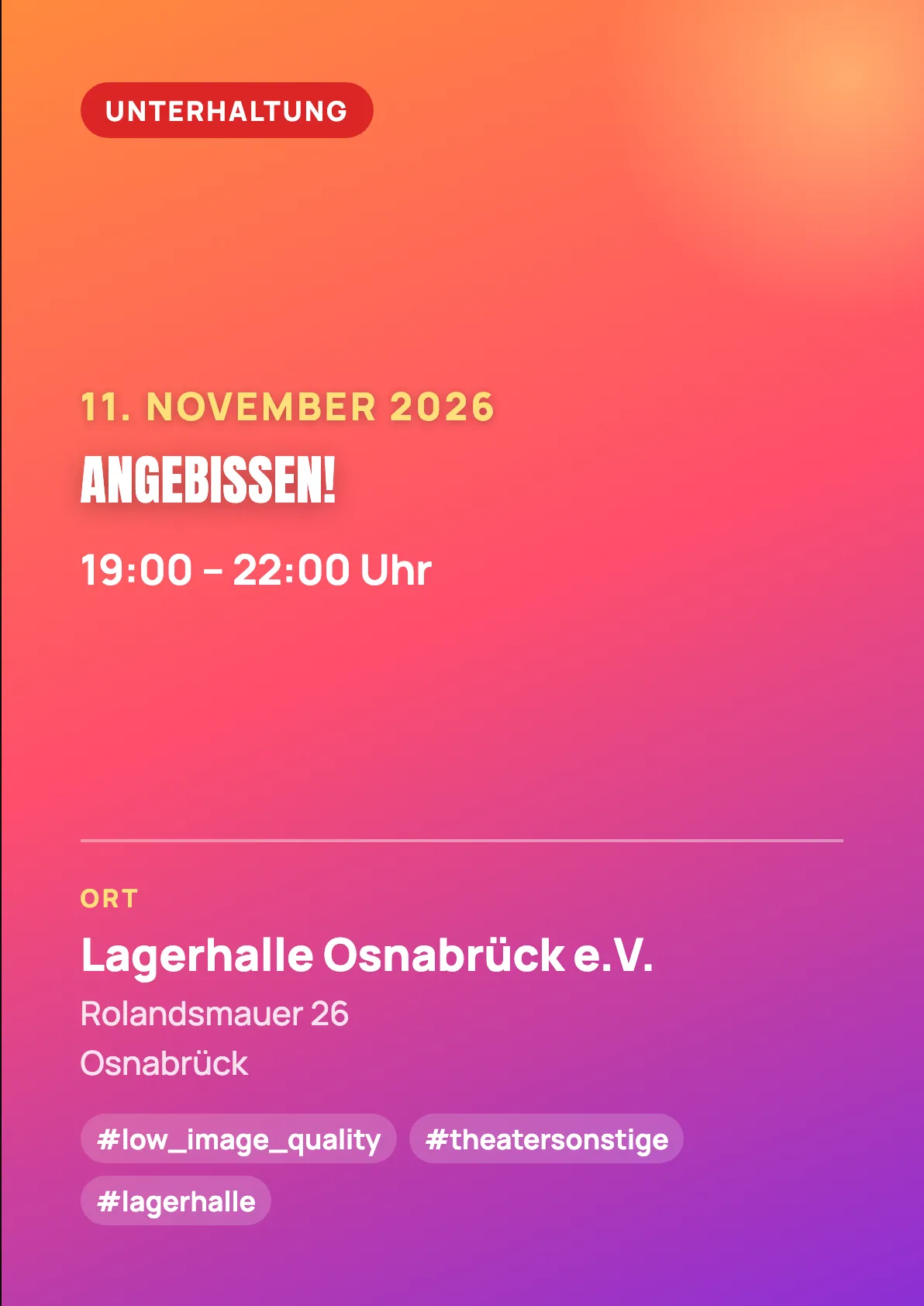 Veranstaltungsflyer