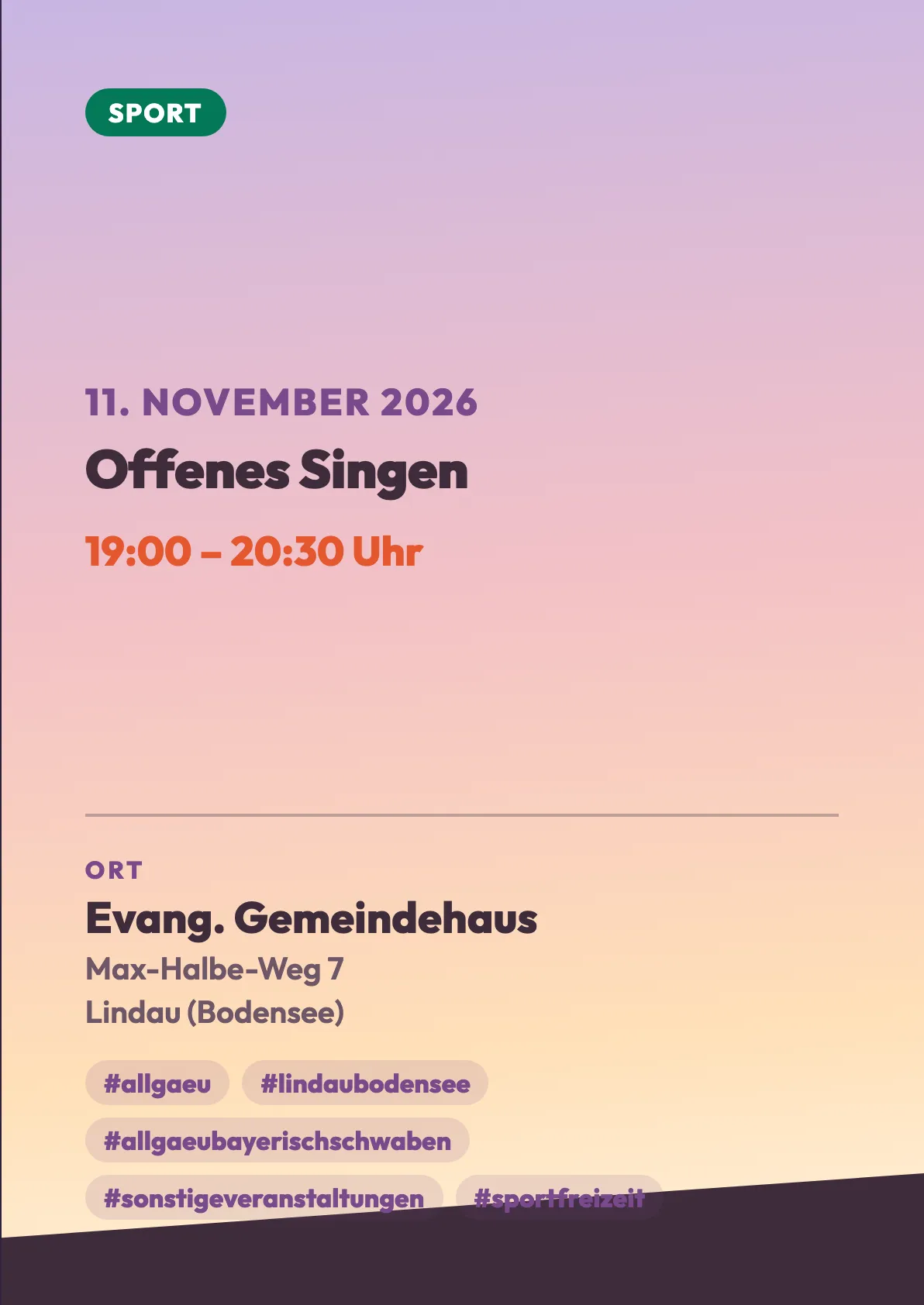 Veranstaltungsflyer