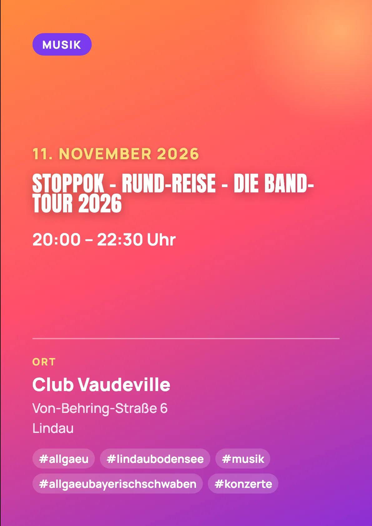 Veranstaltungsflyer