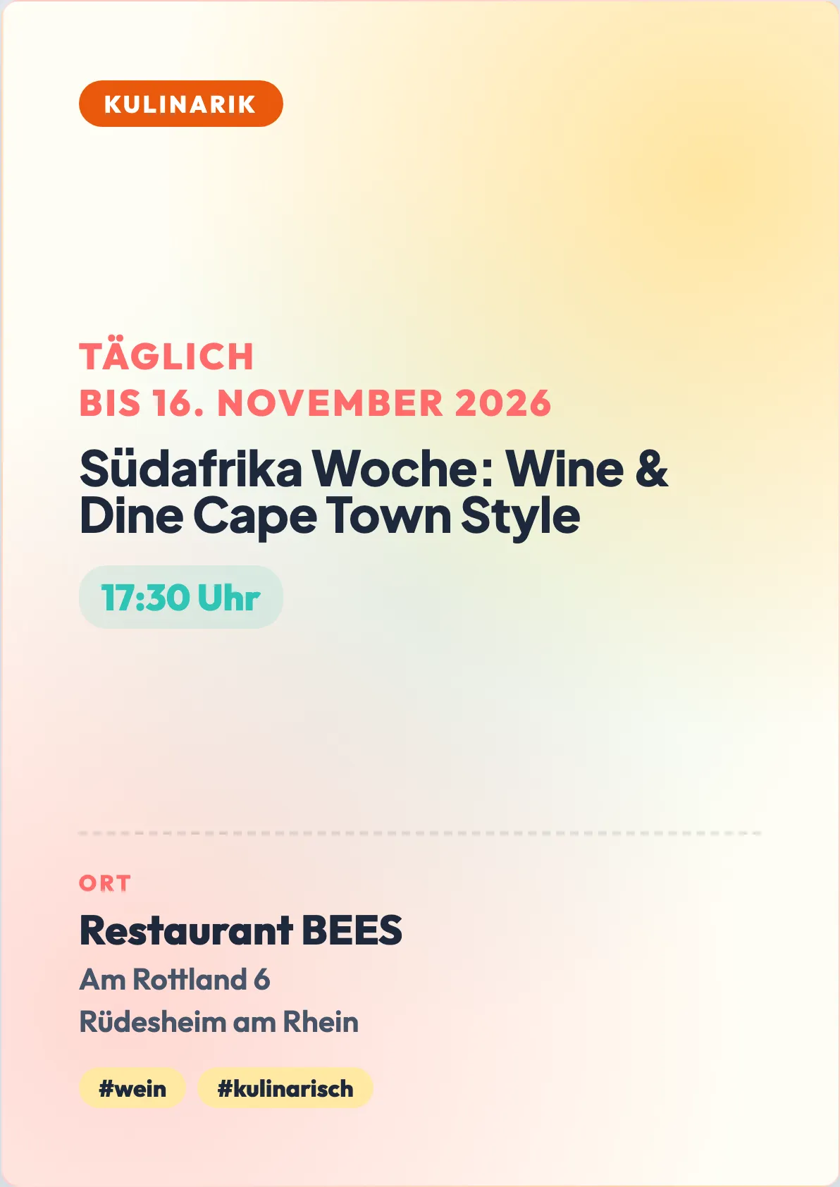 Veranstaltungsflyer