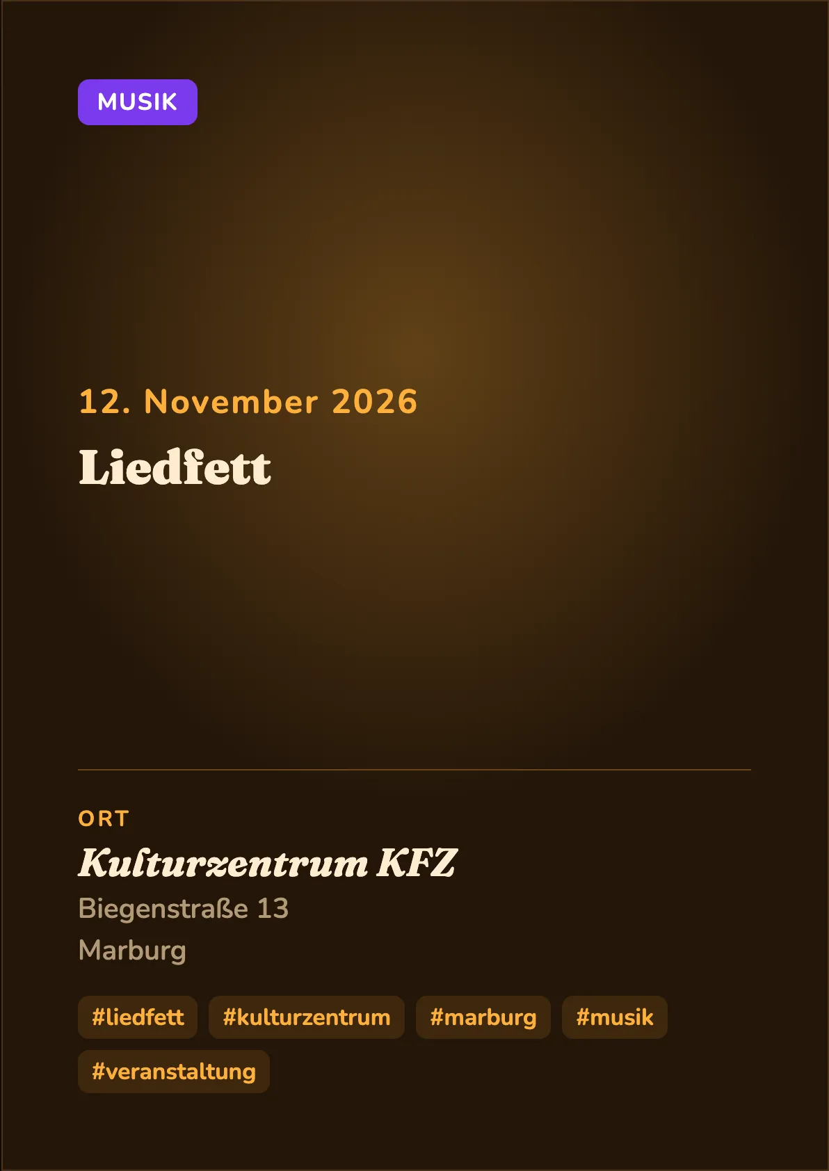 Veranstaltungsflyer
