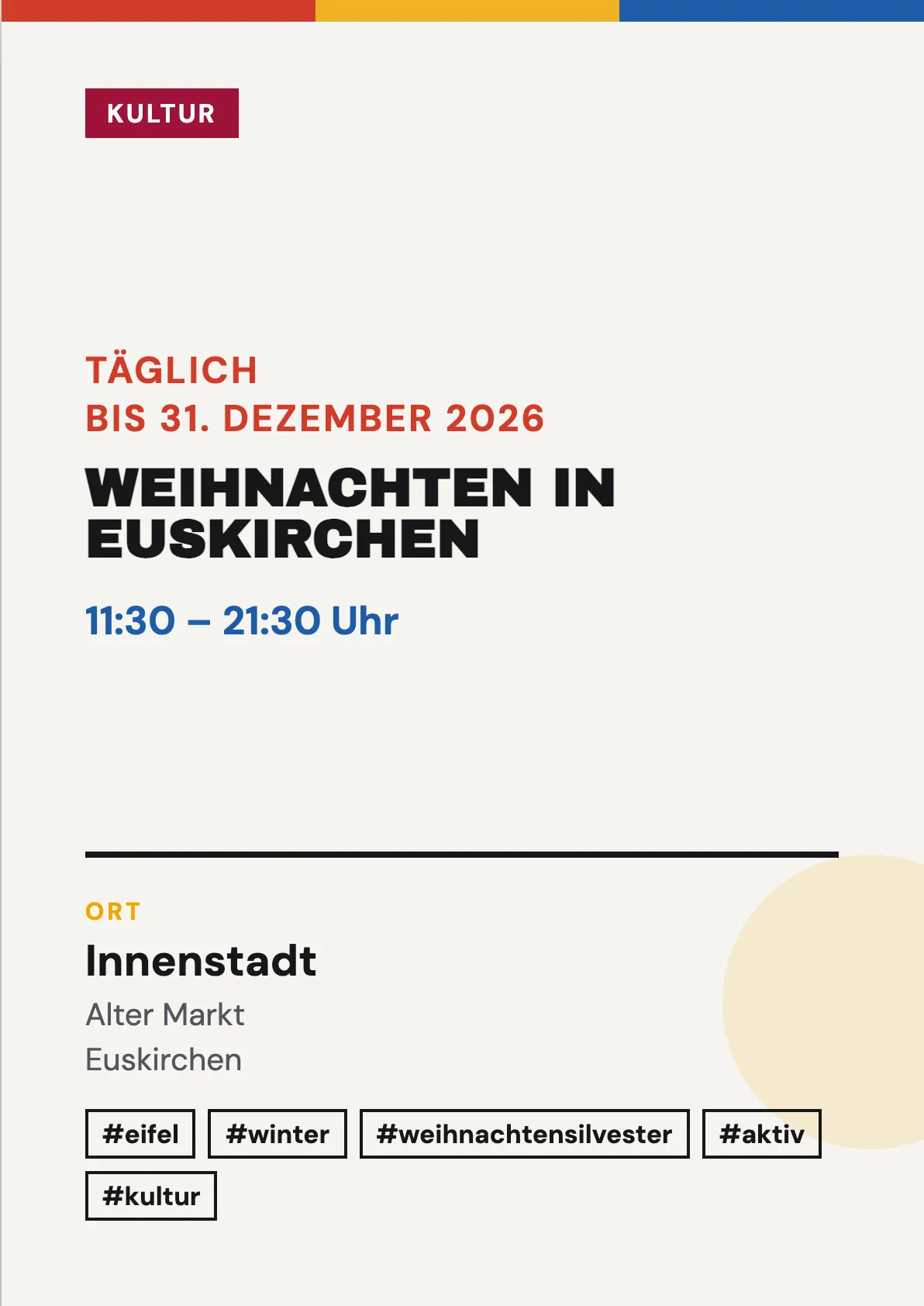 Veranstaltungsflyer