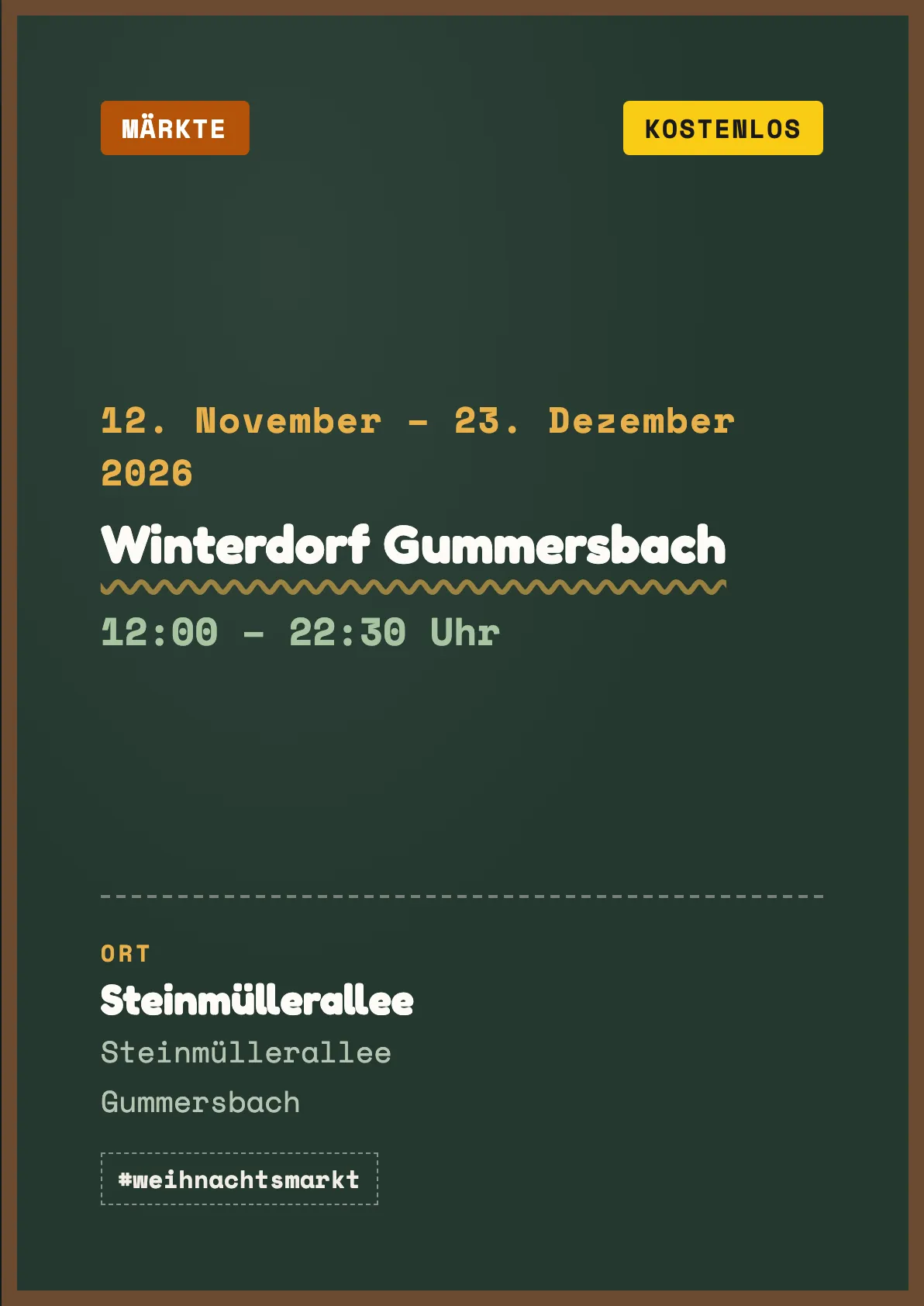 Veranstaltungsflyer