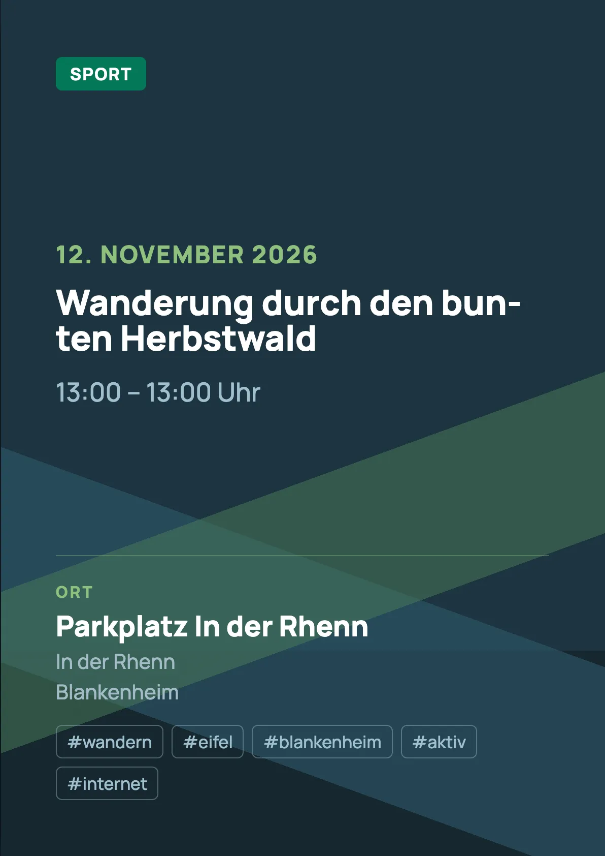 Veranstaltungsflyer