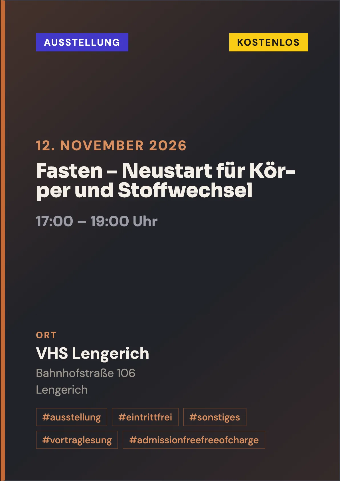Veranstaltungsflyer