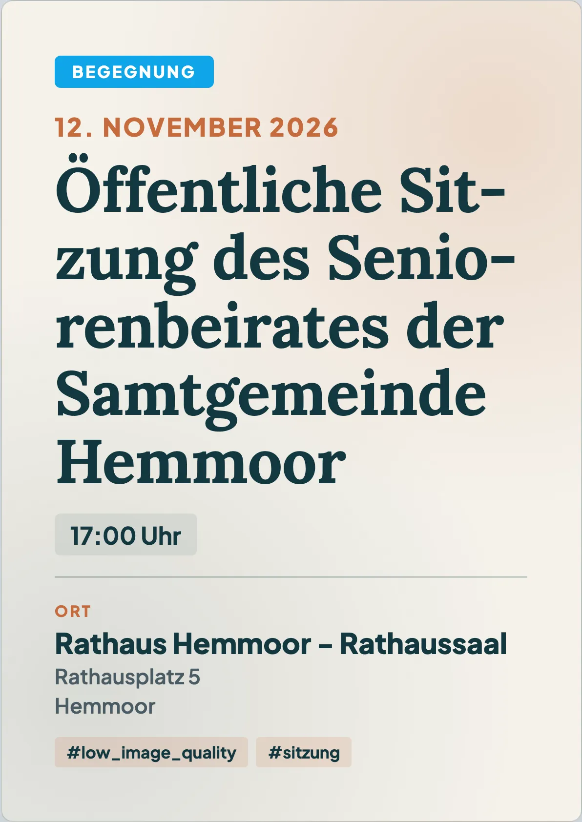 Veranstaltungsflyer