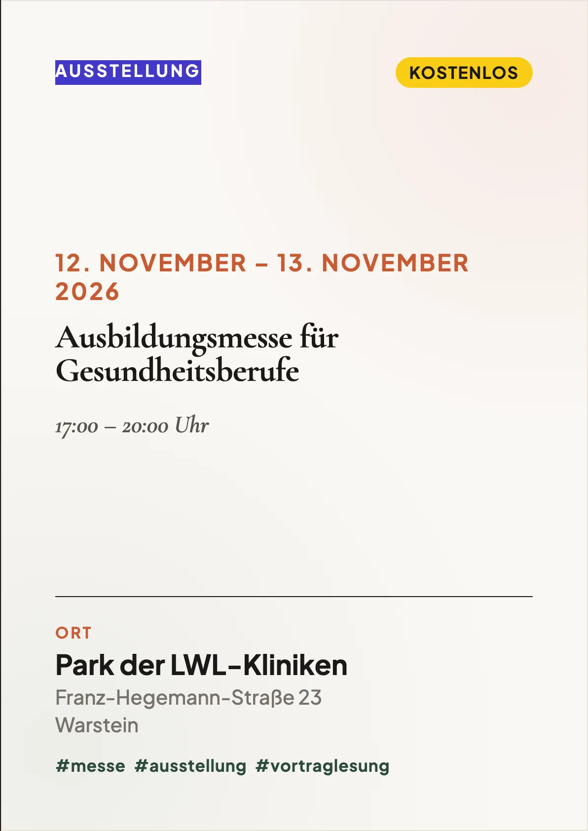 Veranstaltungsflyer