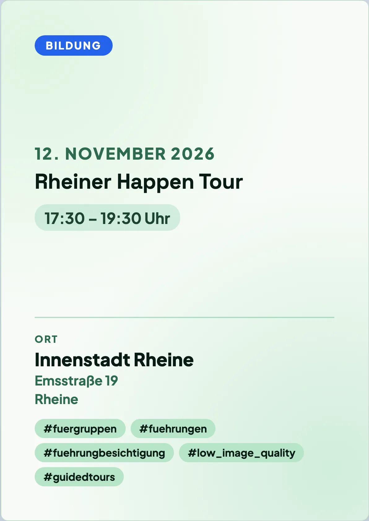 Veranstaltungsflyer
