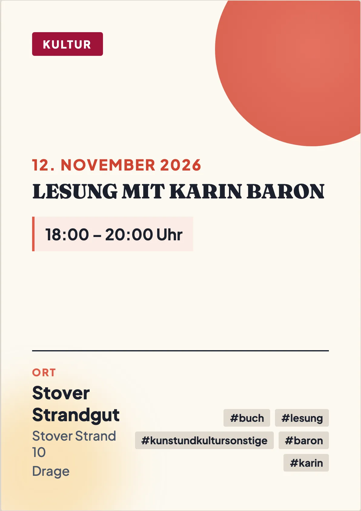 Veranstaltungsflyer