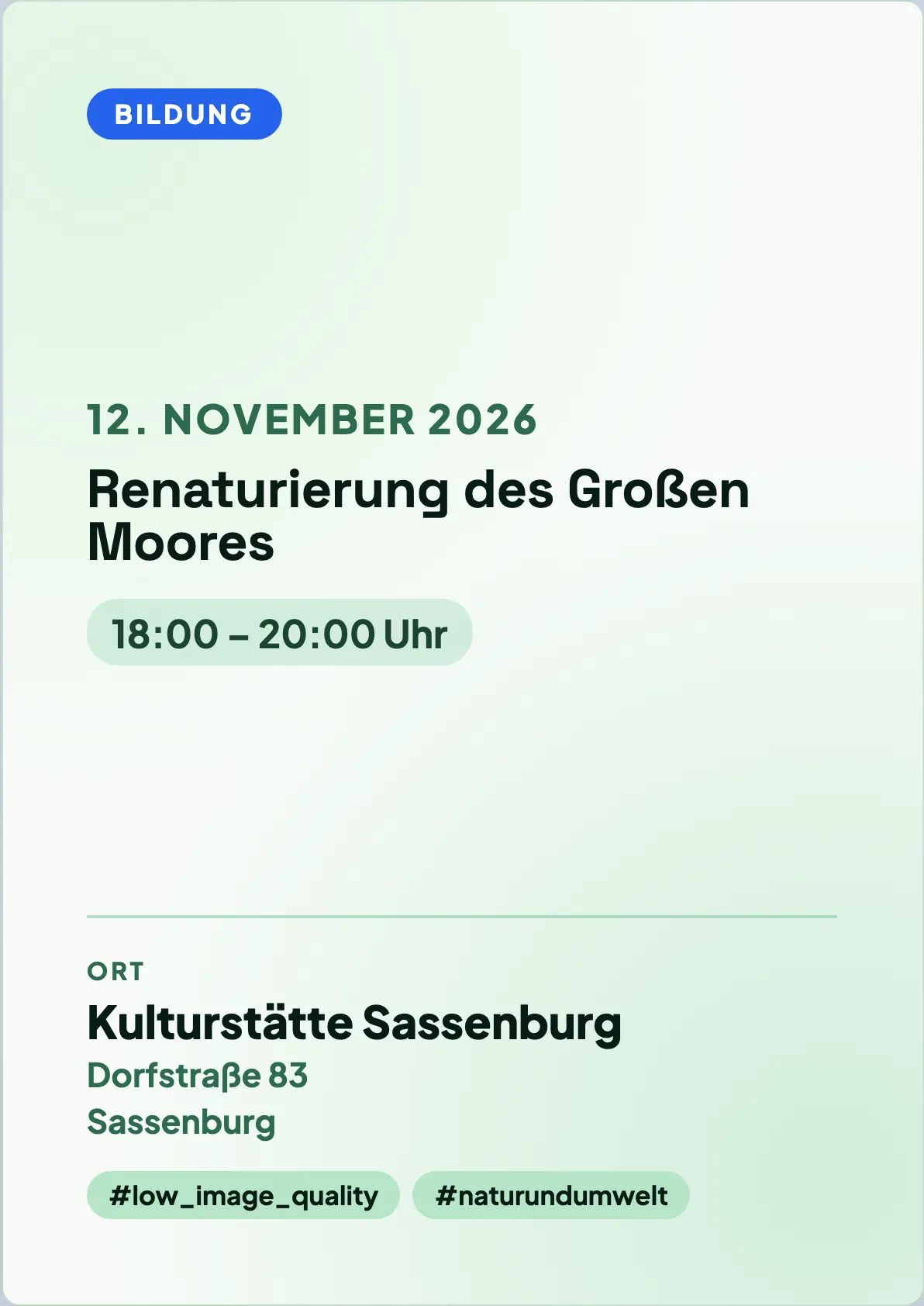 Veranstaltungsflyer