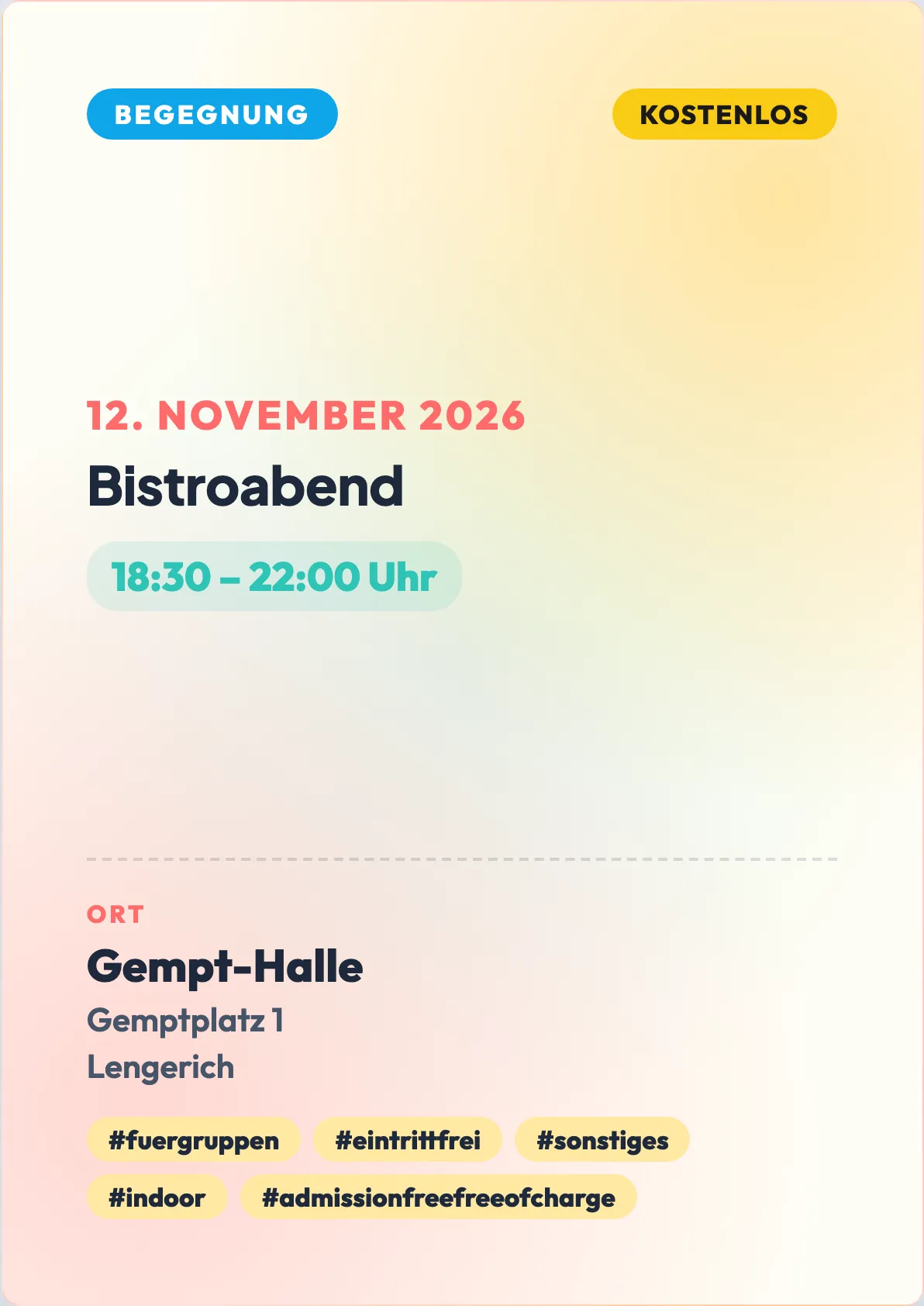 Veranstaltungsflyer