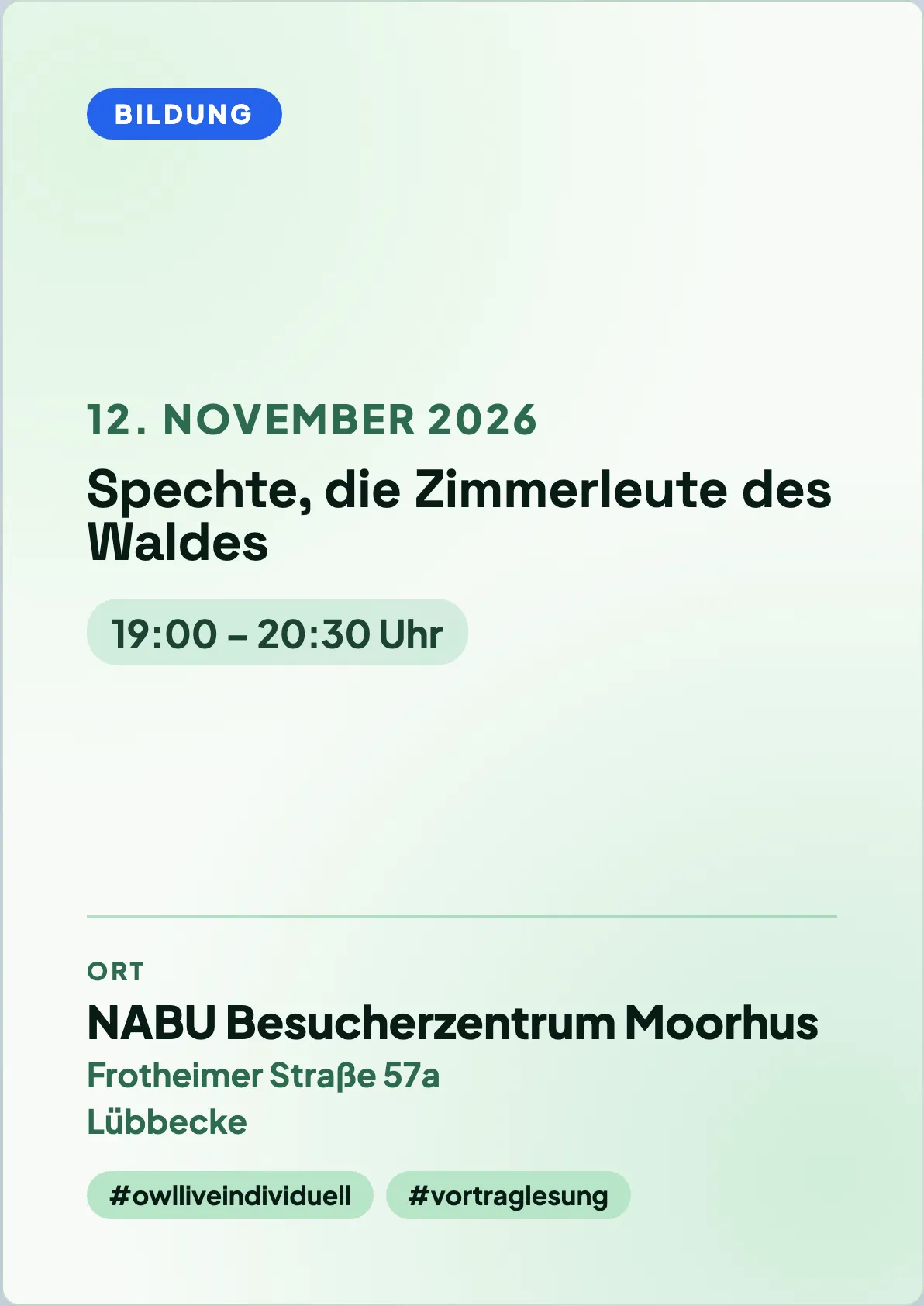 Veranstaltungsflyer
