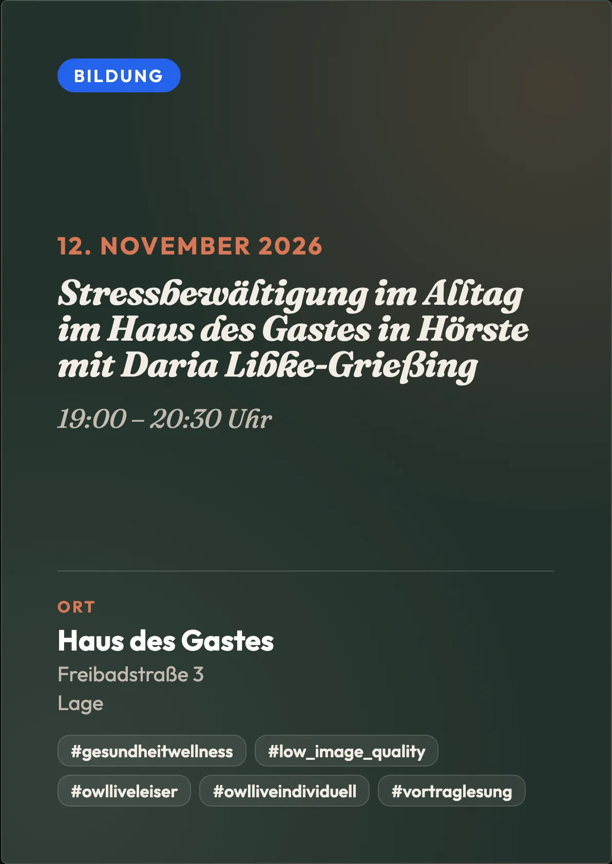 Veranstaltungsflyer