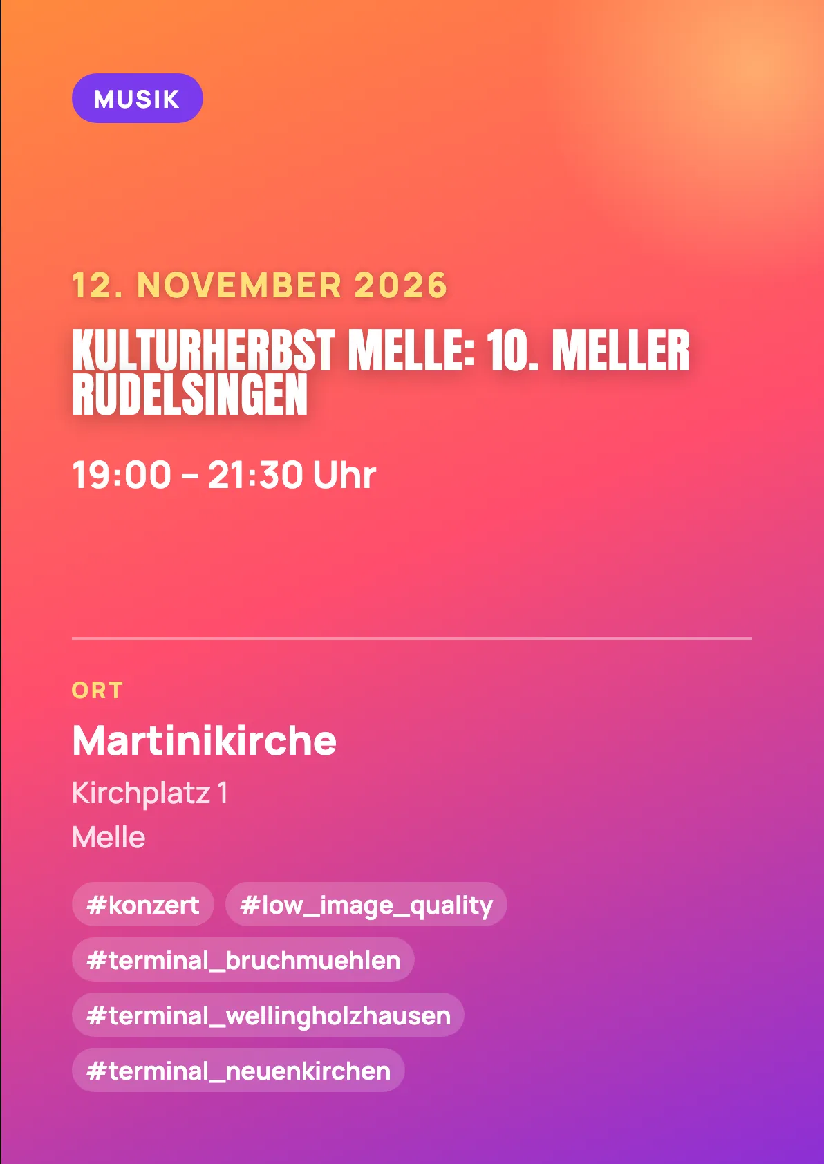 Veranstaltungsflyer