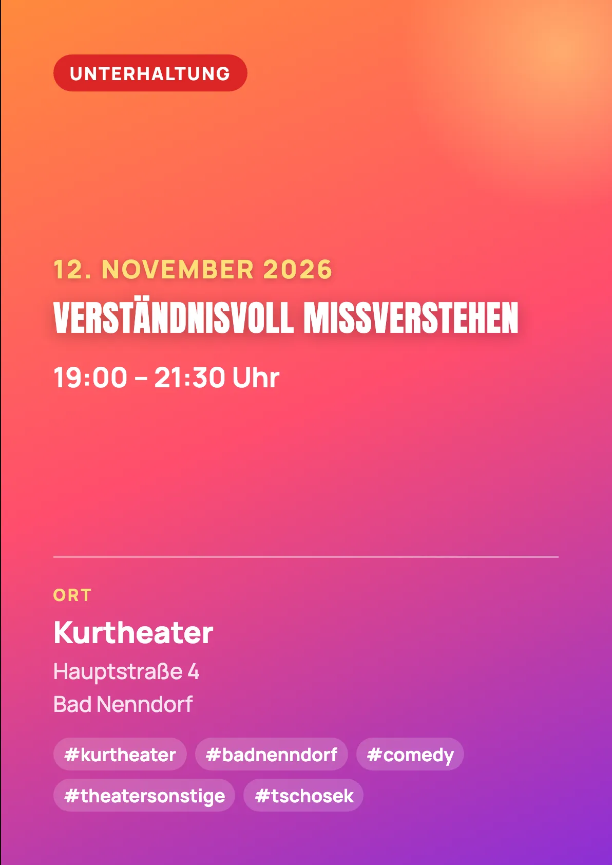 Veranstaltungsflyer