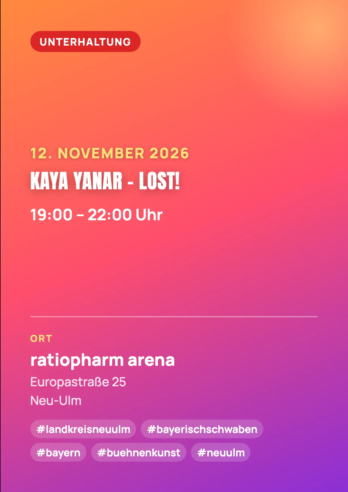 Veranstaltungsflyer