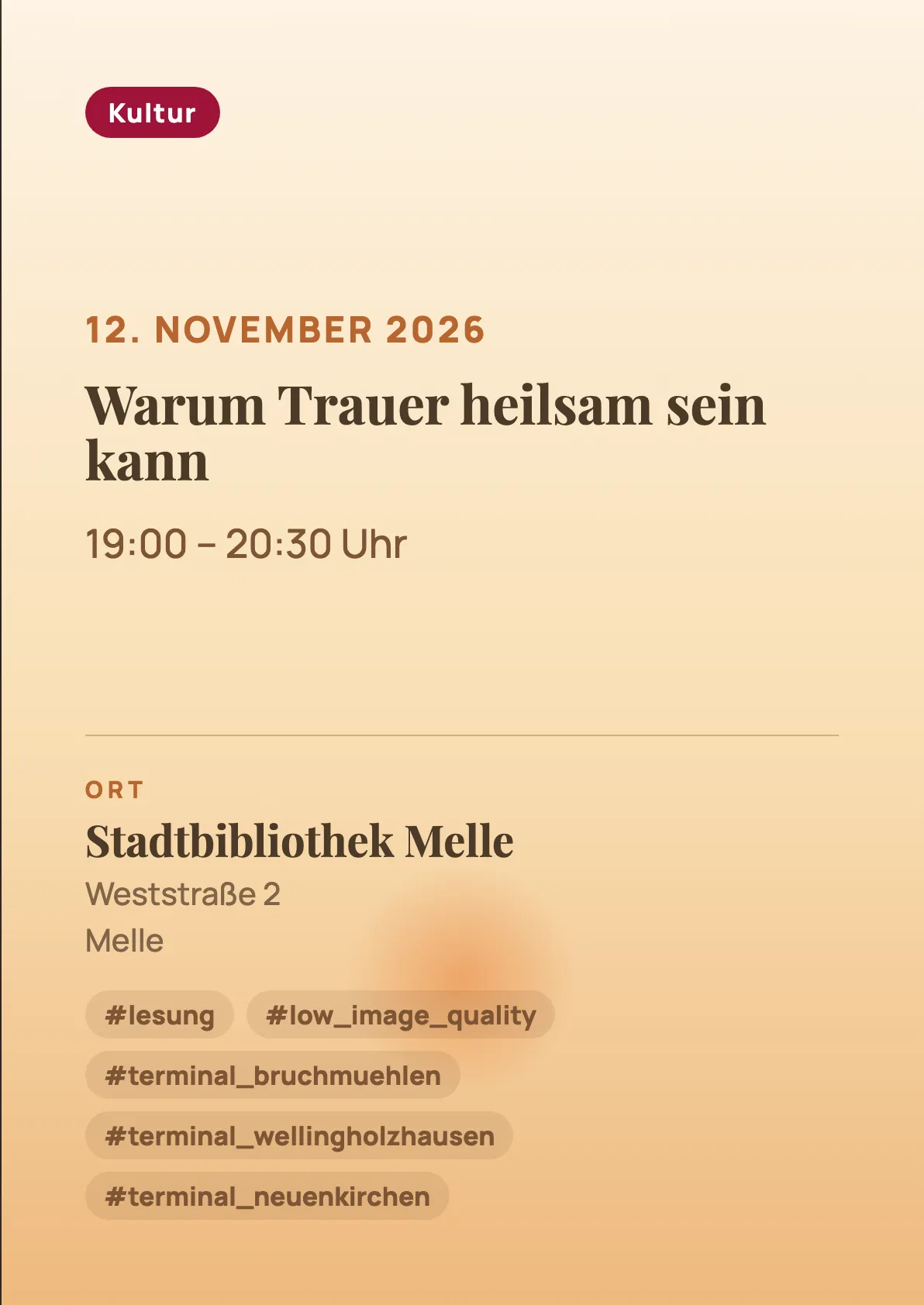 Veranstaltungsflyer